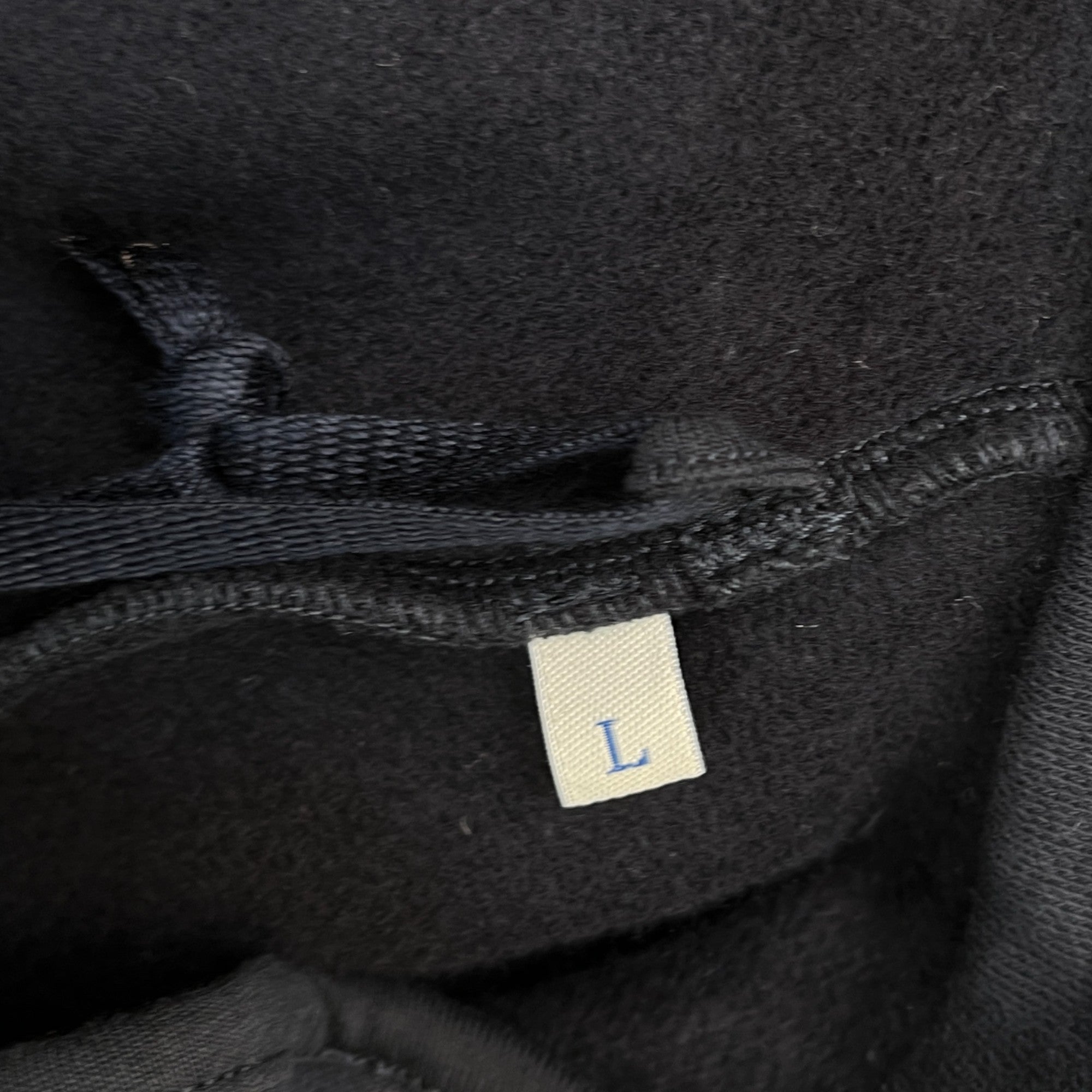 Men's Maglia Double Logo Hoodie Navy Size L