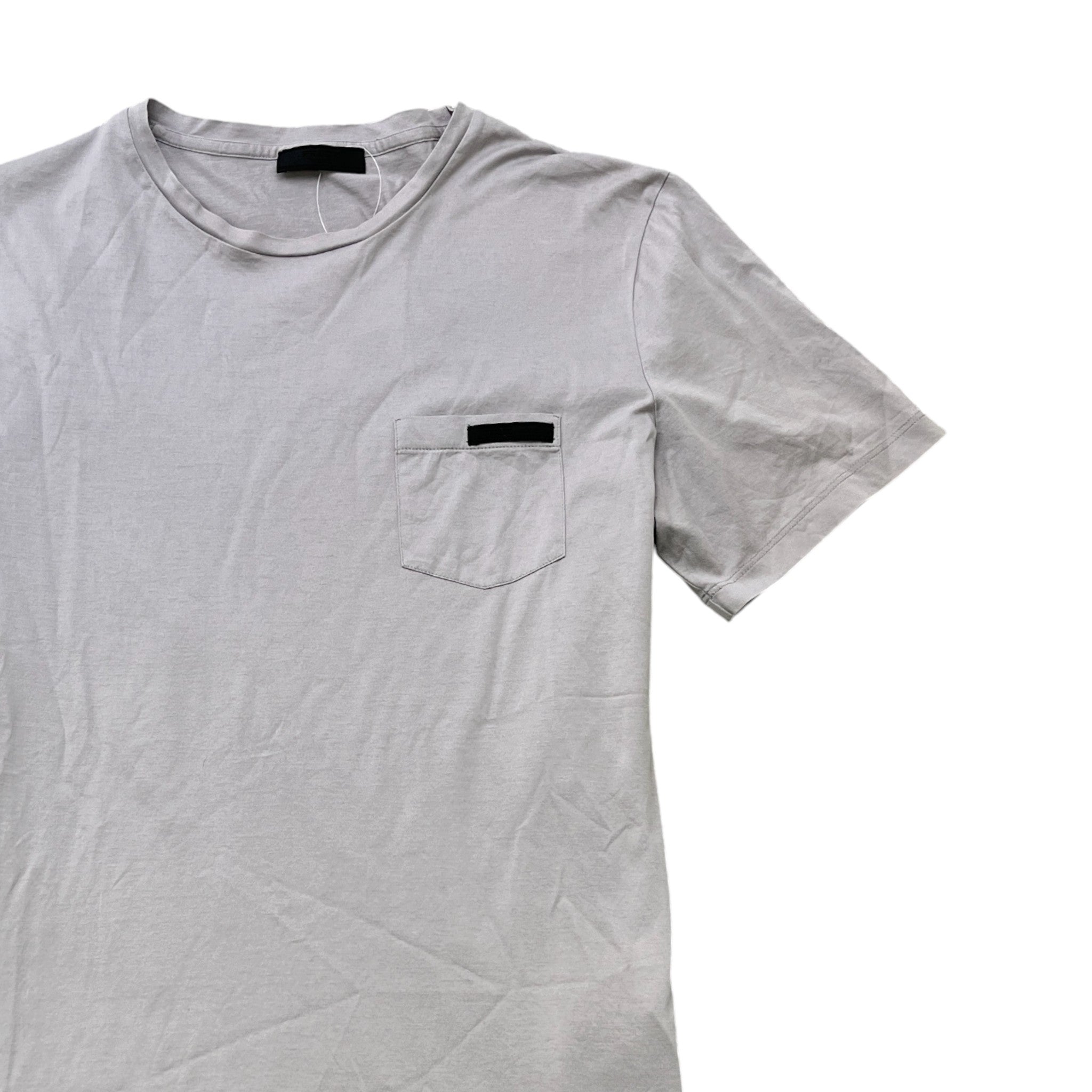 Men's Embroidered Logo T-Shirt Grey Size L