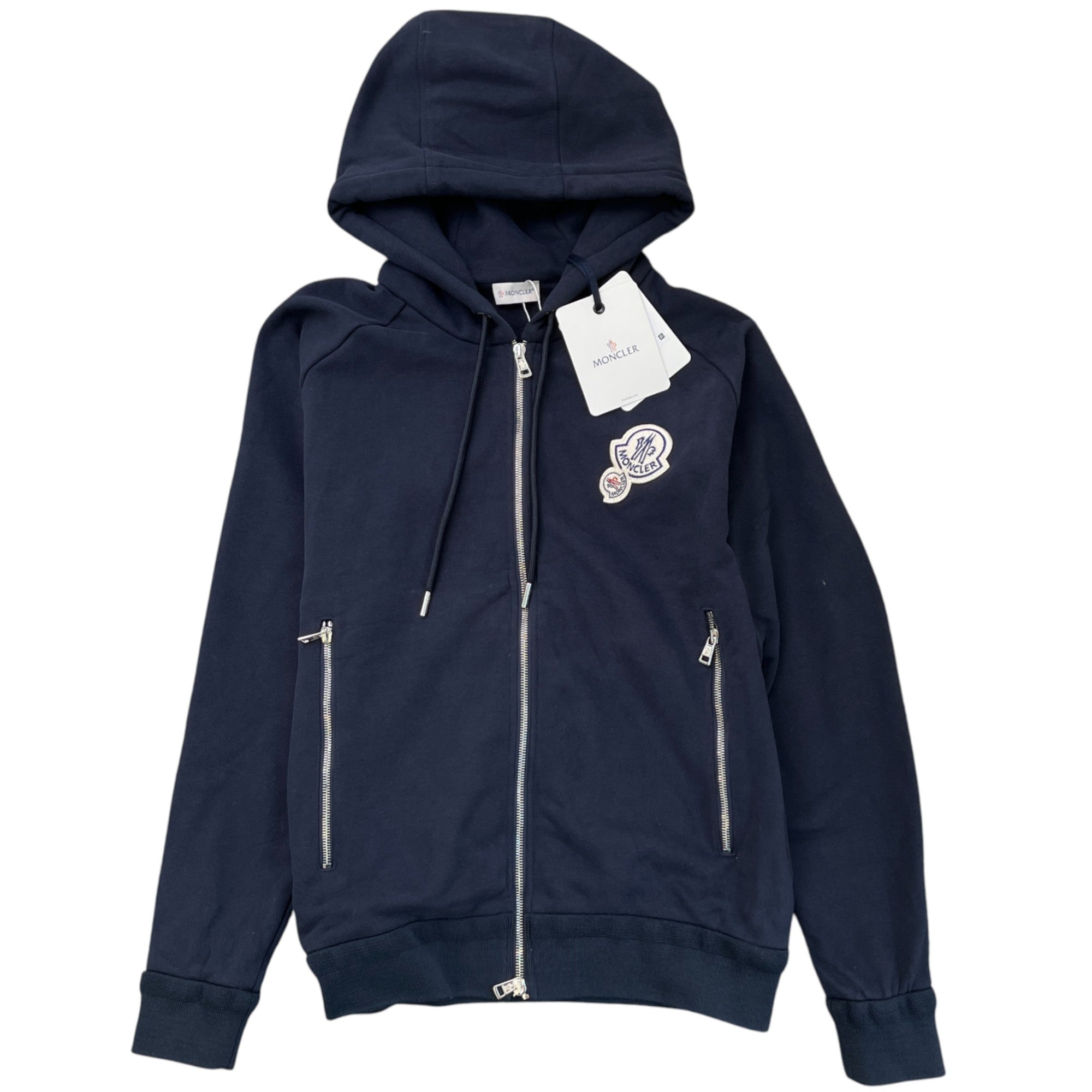 Men's Maglia Double Logo Hoodie Navy Size L