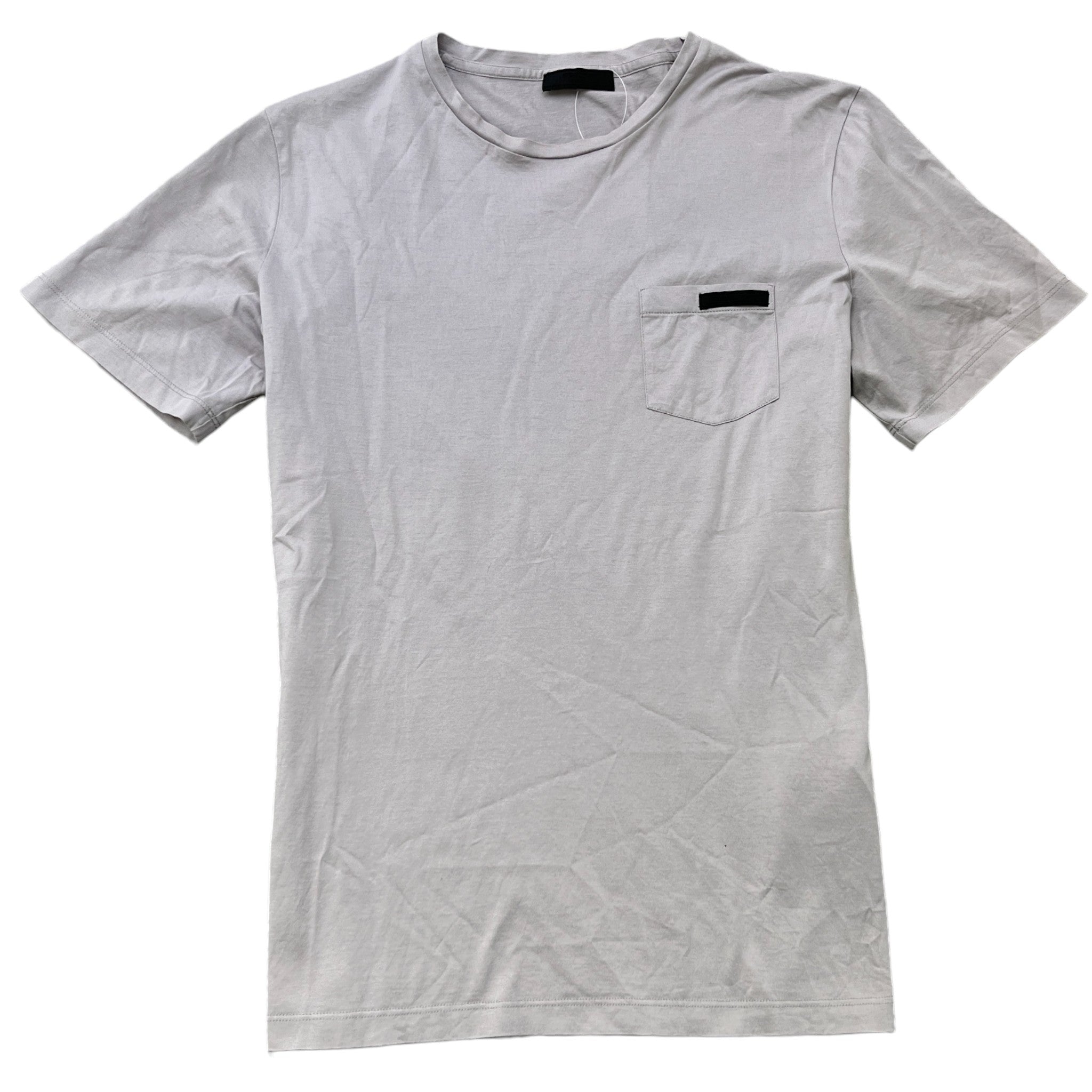 Men's Embroidered Logo T-Shirt Grey Size L