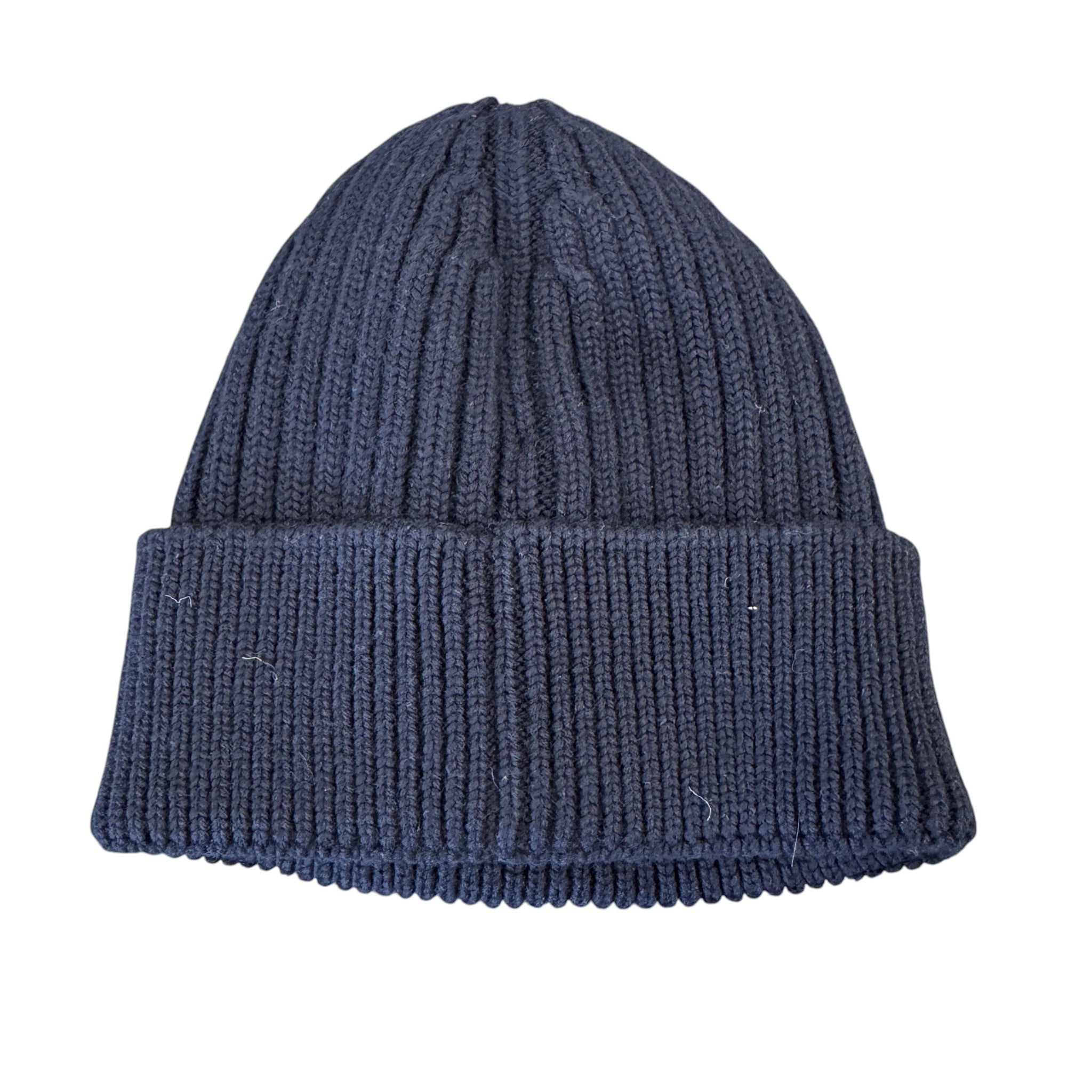 Men's Logo Patch Beanie Hat Navy