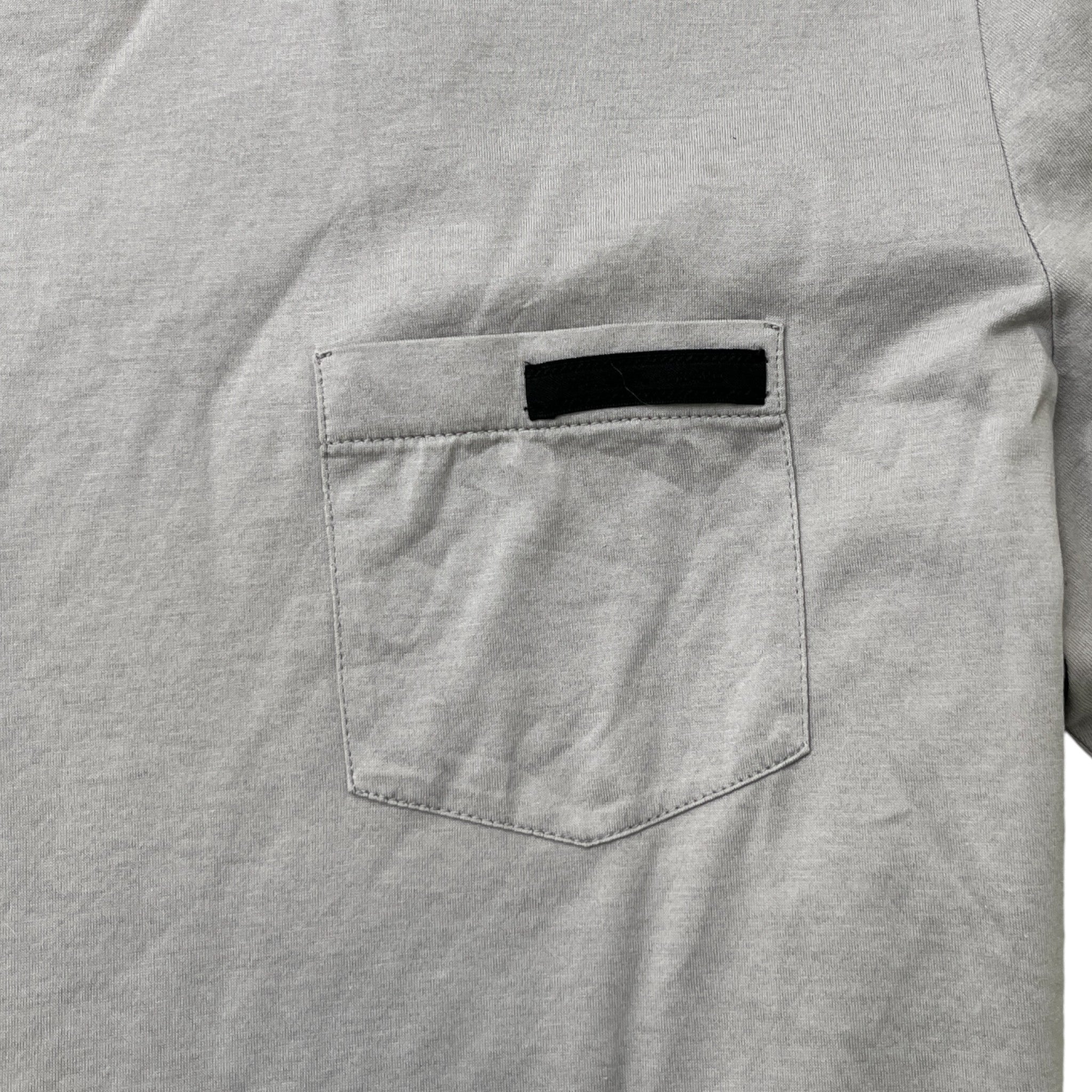 Men's Embroidered Logo T-Shirt Grey Size L
