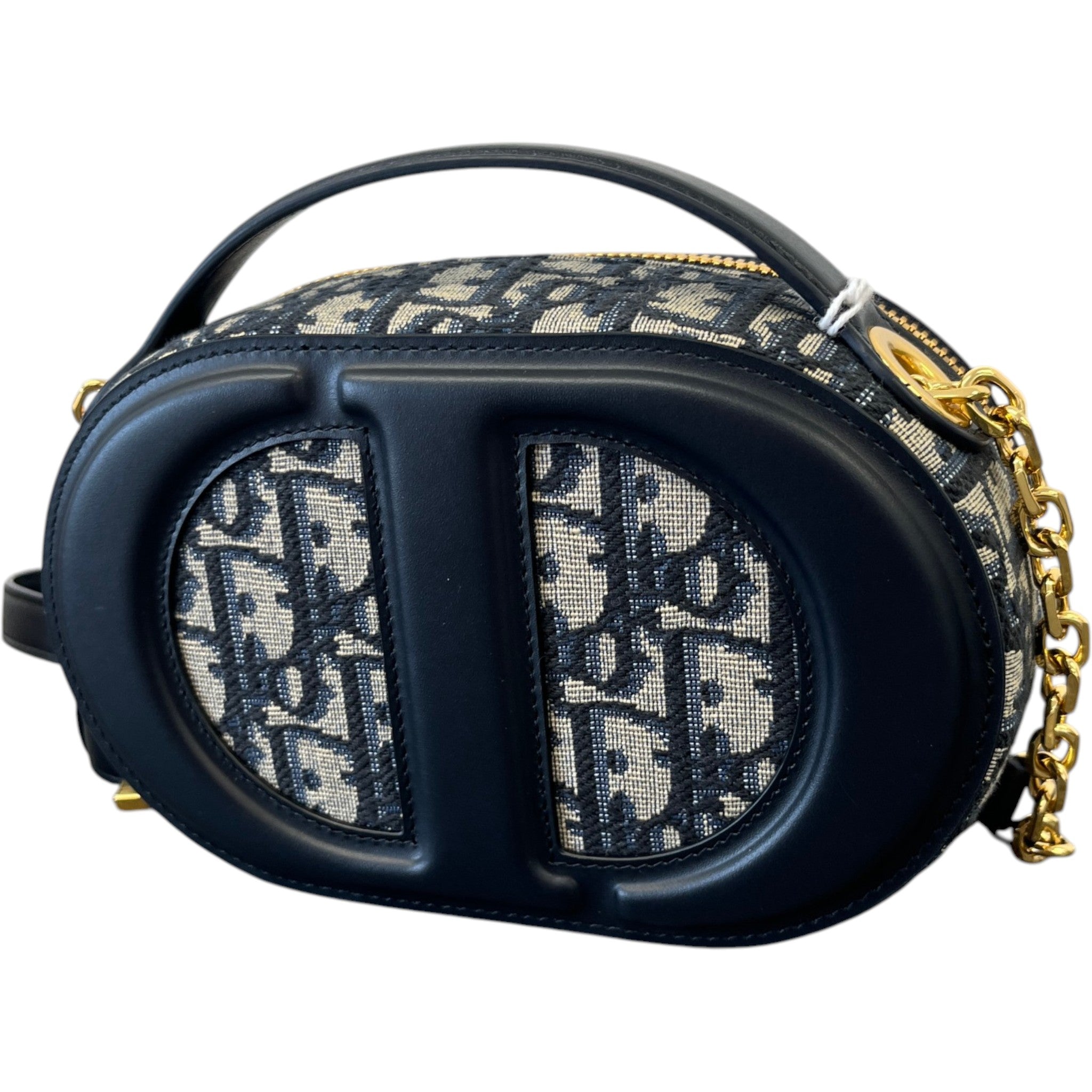 Women's Cd Signature Oval Camera Bag Navy