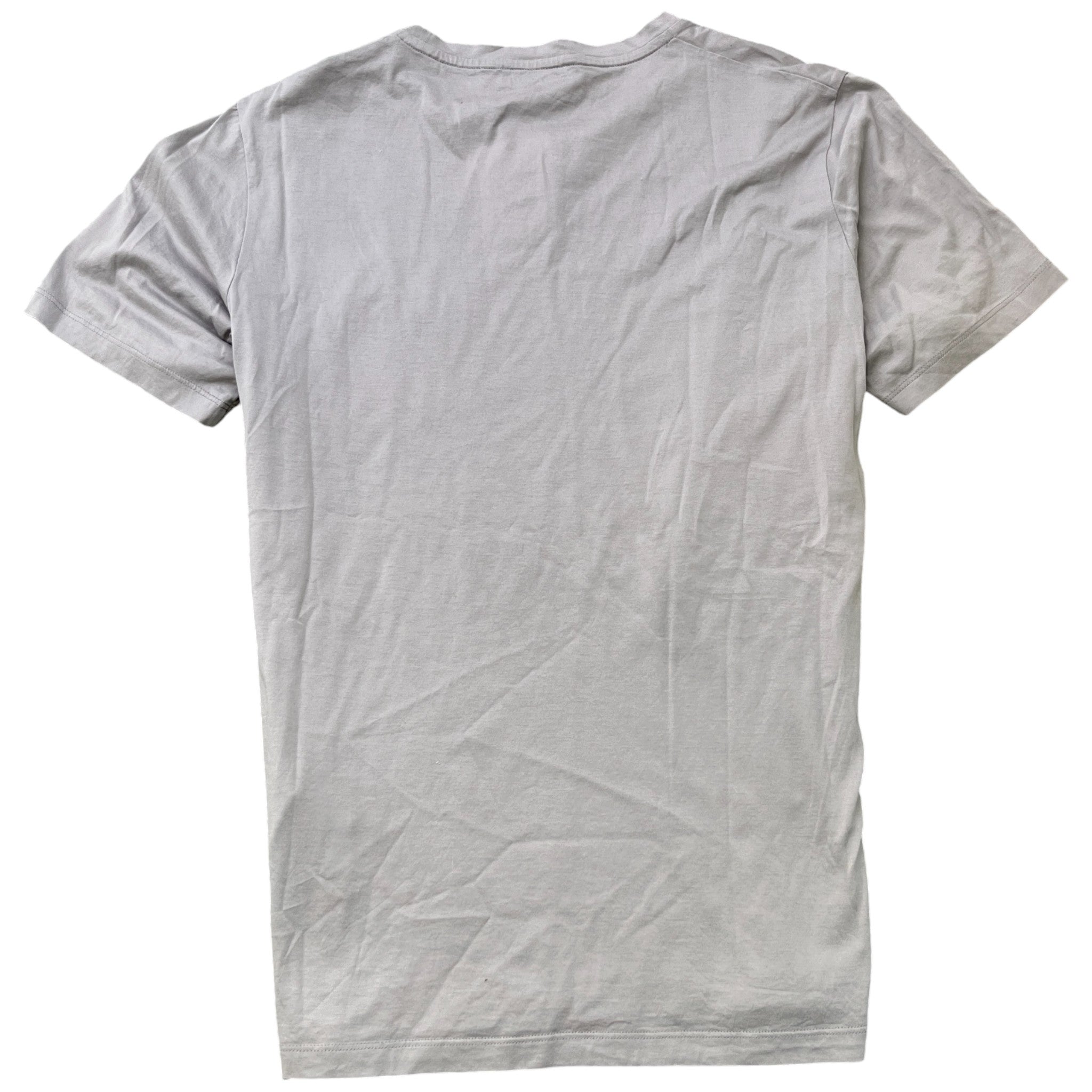 Men's Embroidered Logo T-Shirt Grey Size L