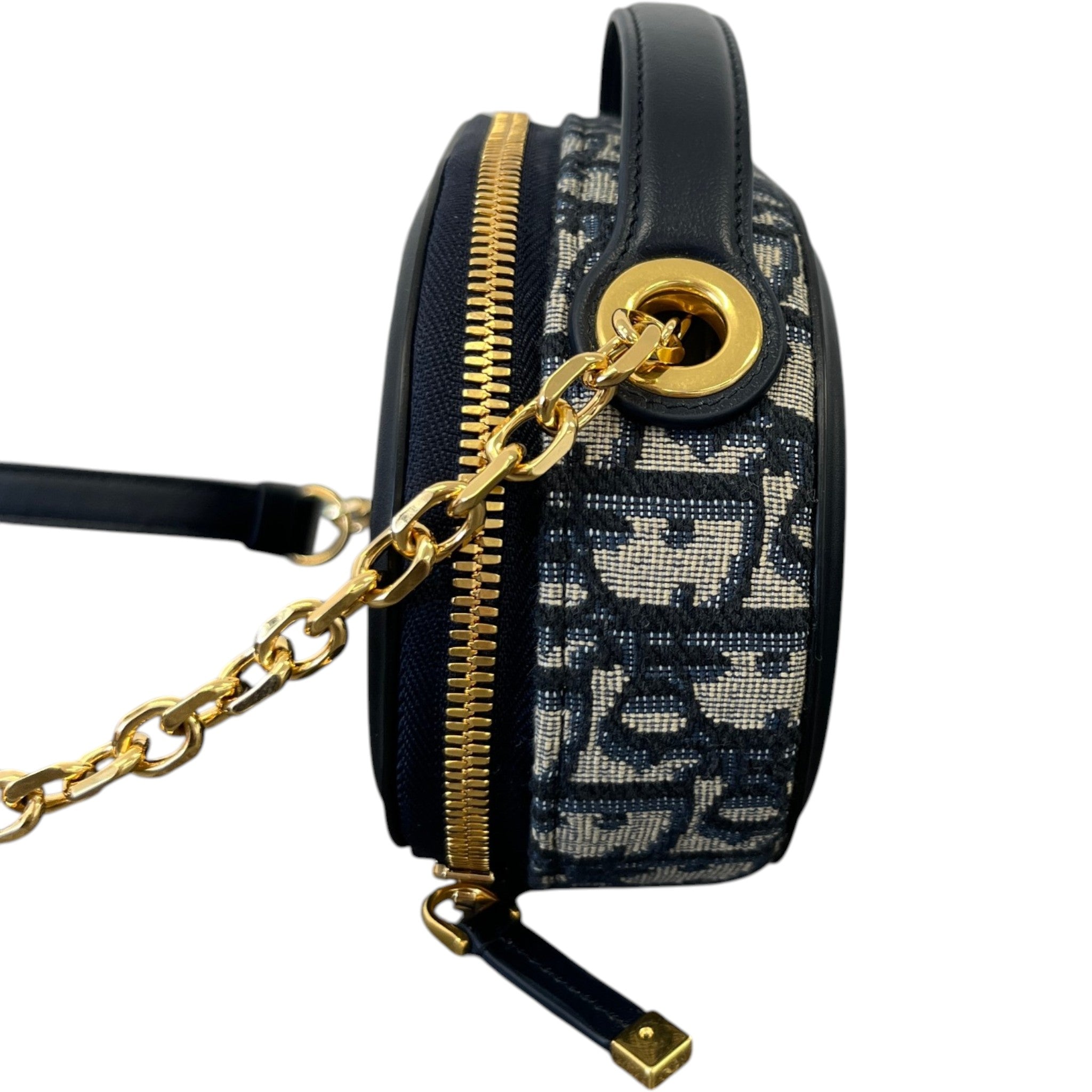 Women's Cd Signature Oval Camera Bag Navy