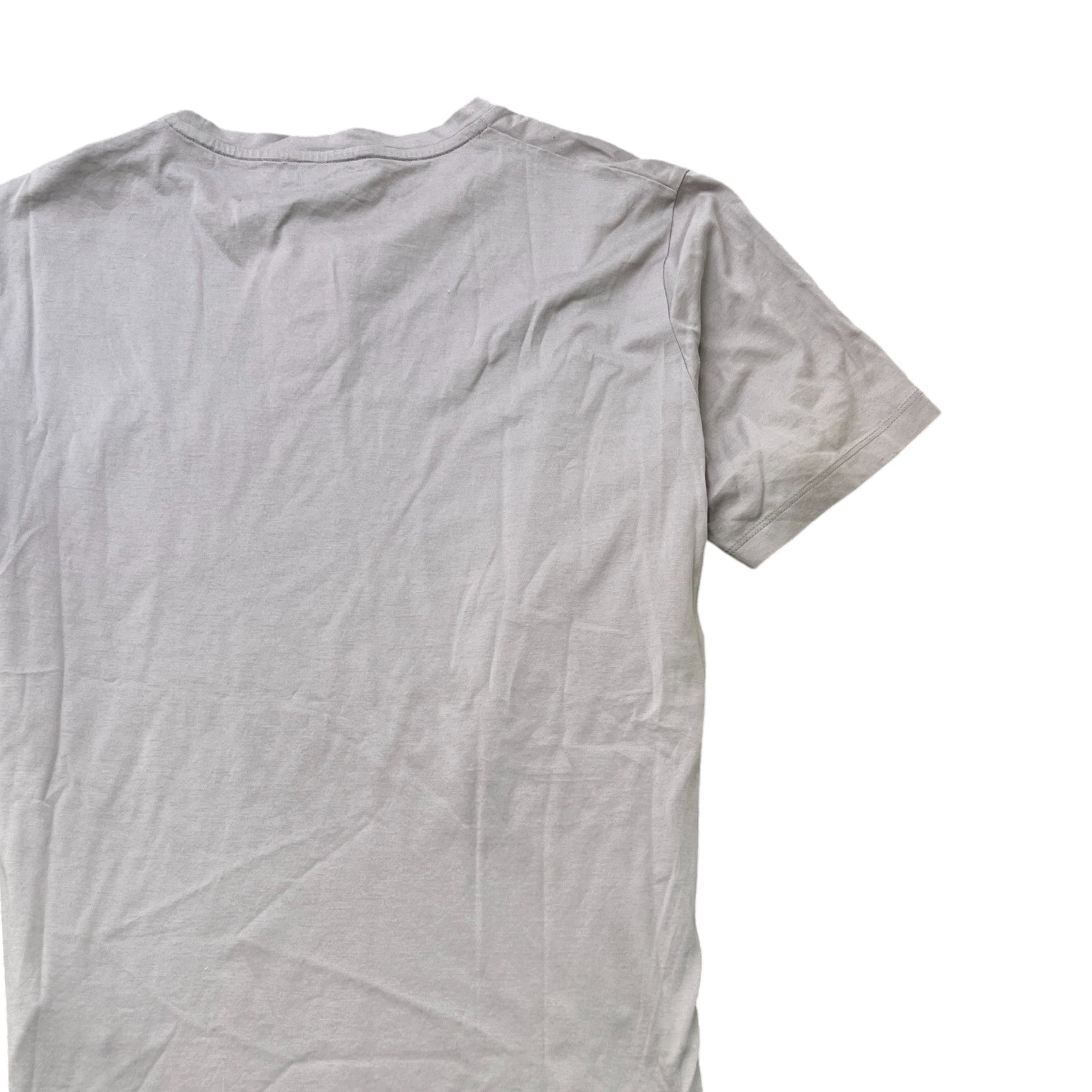 Men's Embroidered Logo T-Shirt Grey Size L