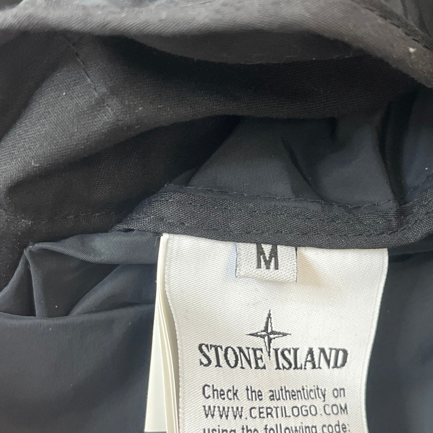 Men's Applique Logo Micro Reps Jacket Black Size M