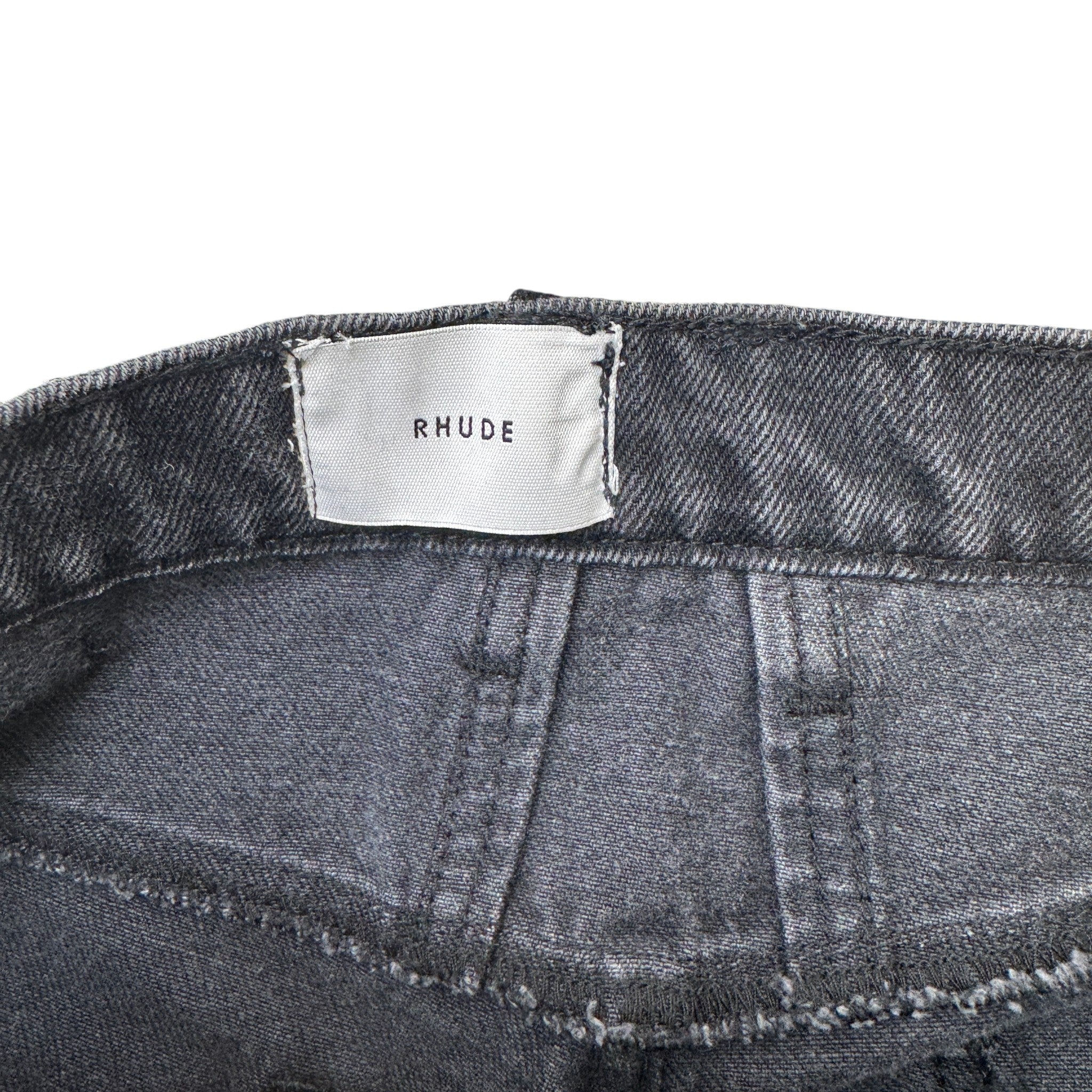 Men's 90S Wide Leg Washed Jeans Black Size Waist 34"