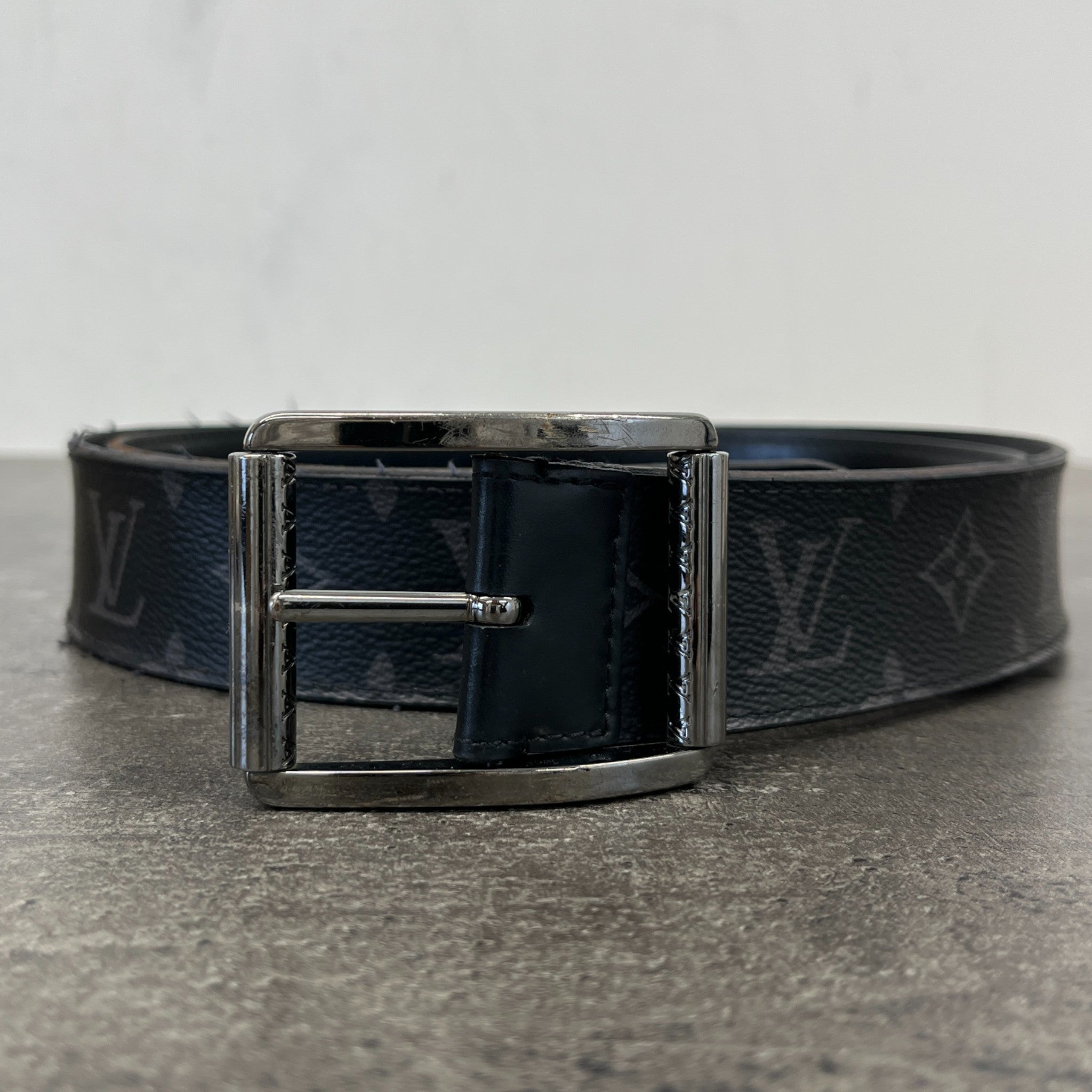 Men's Monogram Eclipse Reversible Belt Black