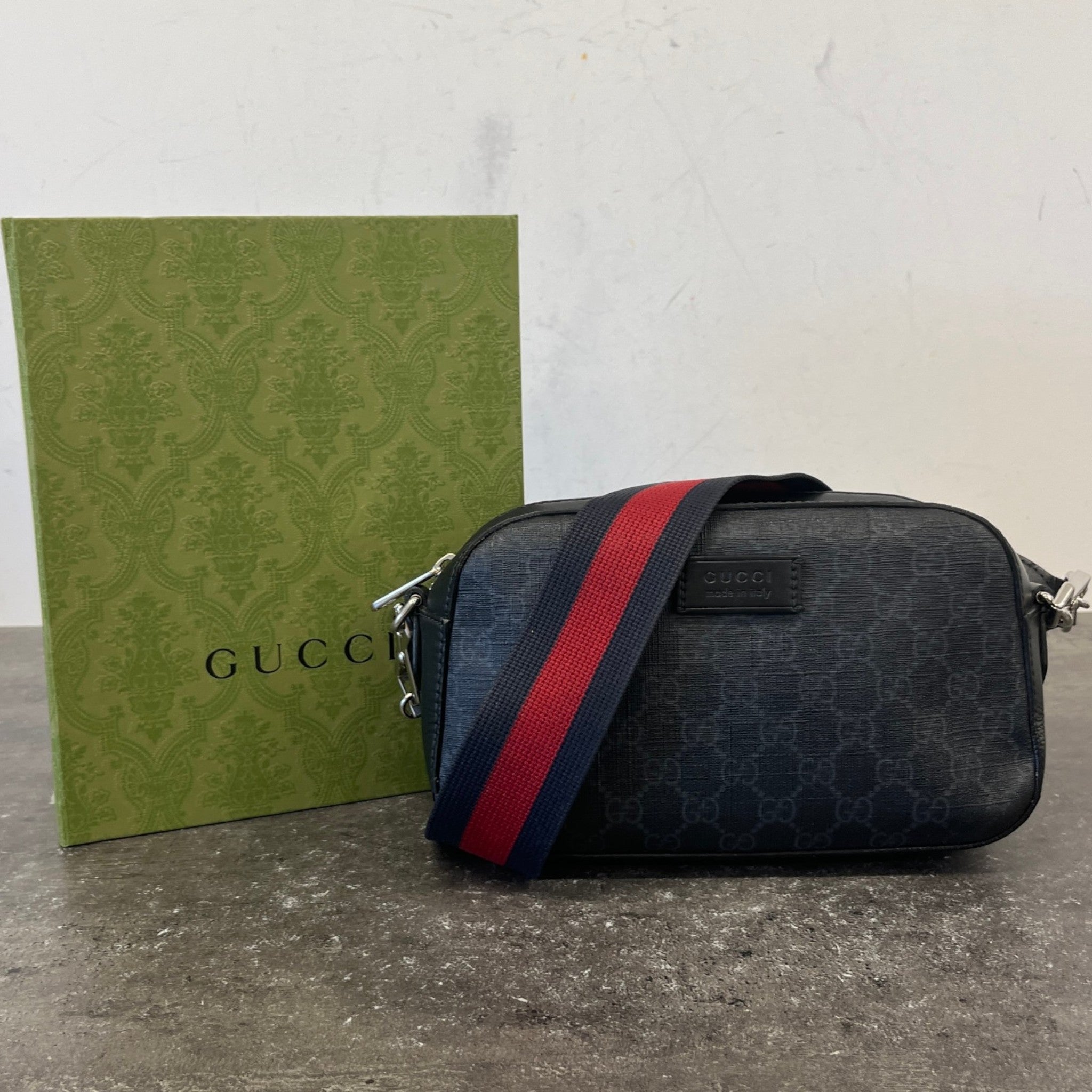 Men's Gg Supreme Belt Bag Black