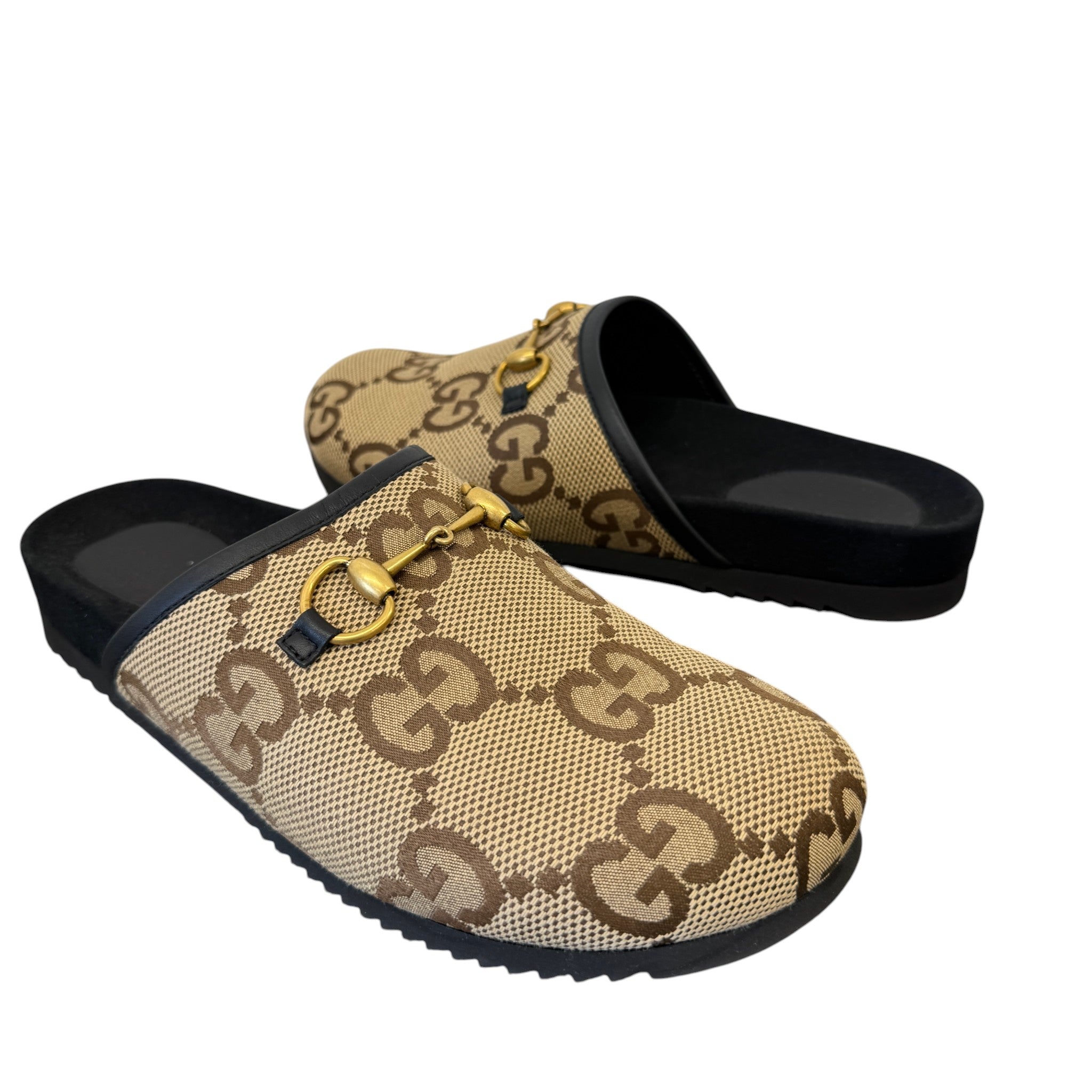 Men's Gg Jacquard Horsebit Loafers Beige Size EU 42 / UK 8