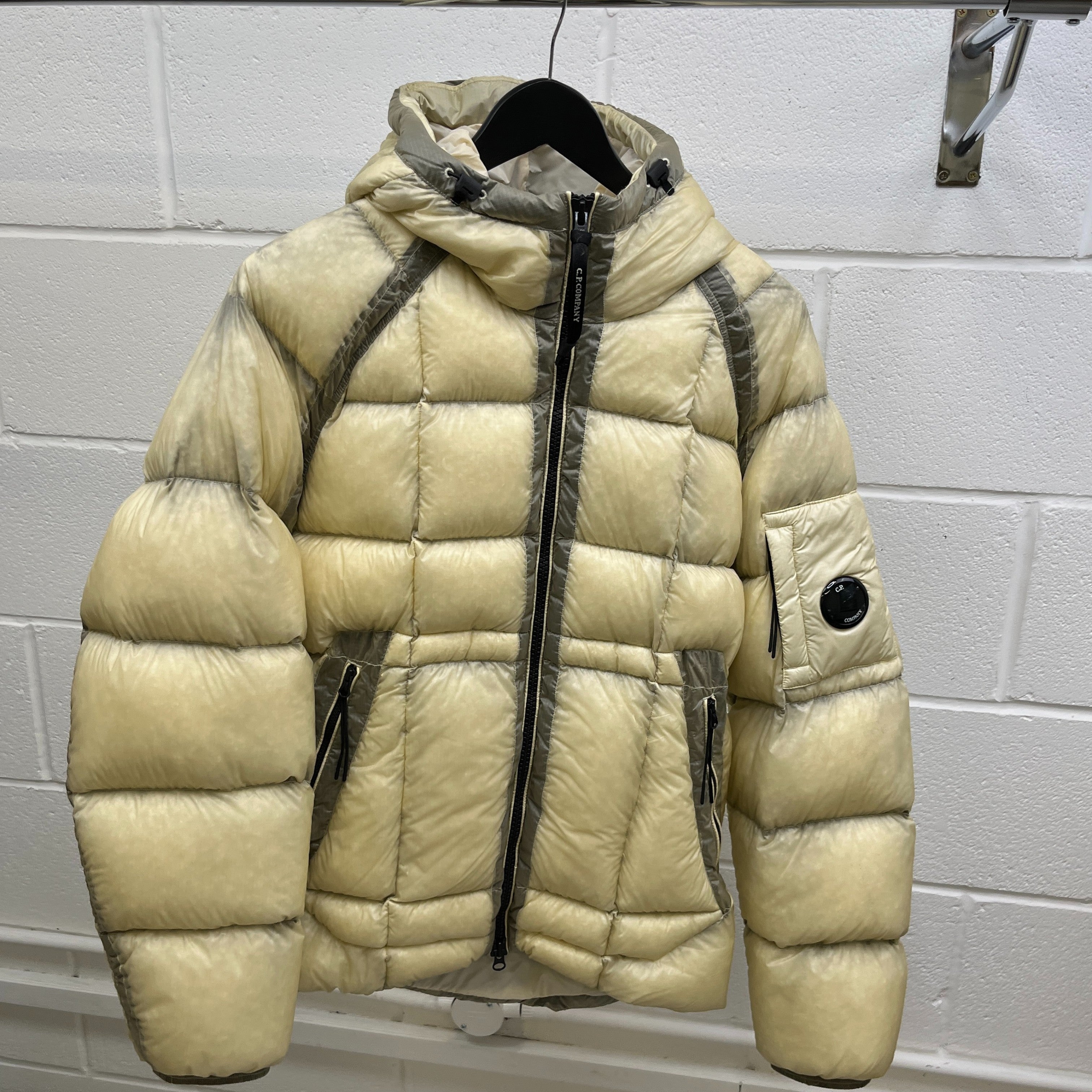 Men's D.D Shell Lens Down Jacket Cream Size M