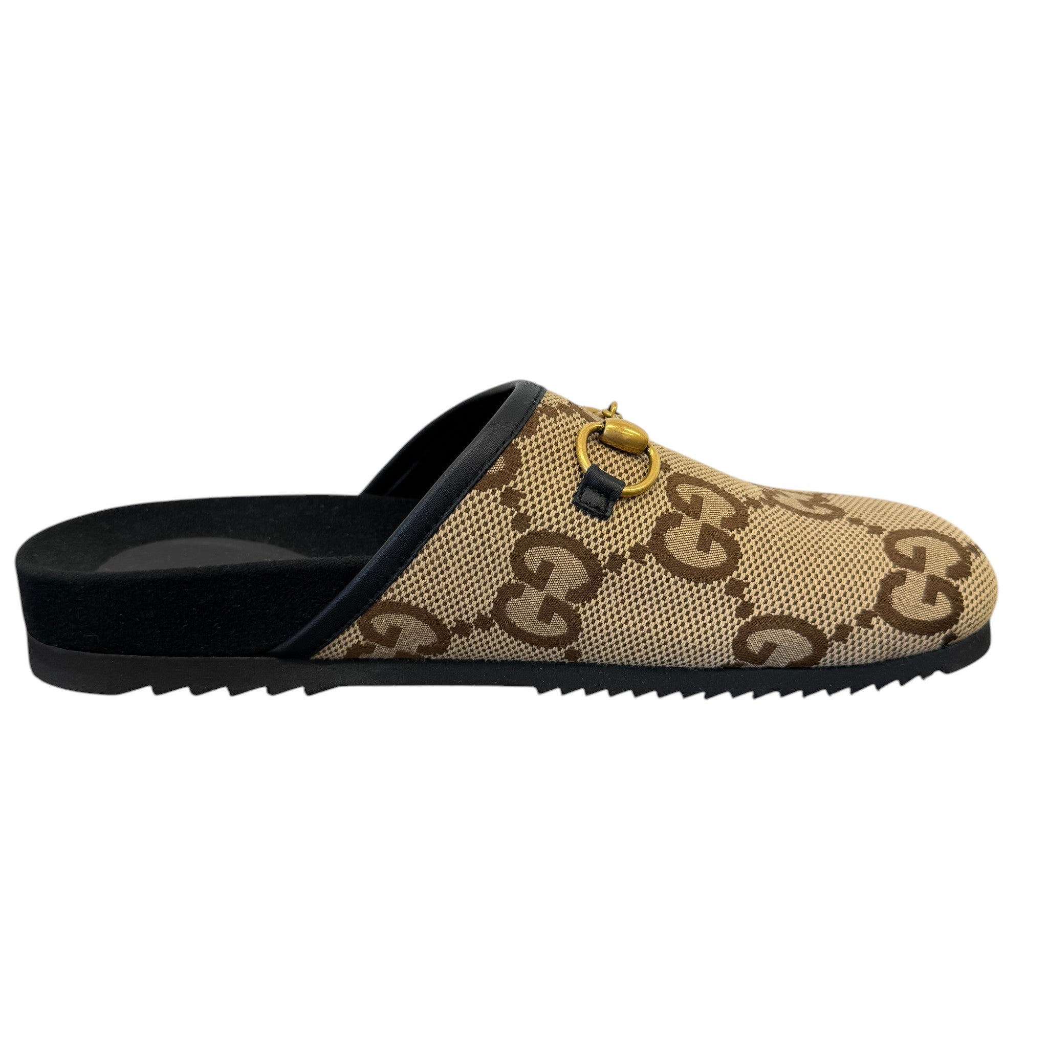 Men's Gg Jacquard Horsebit Loafers Beige Size EU 42 / UK 8