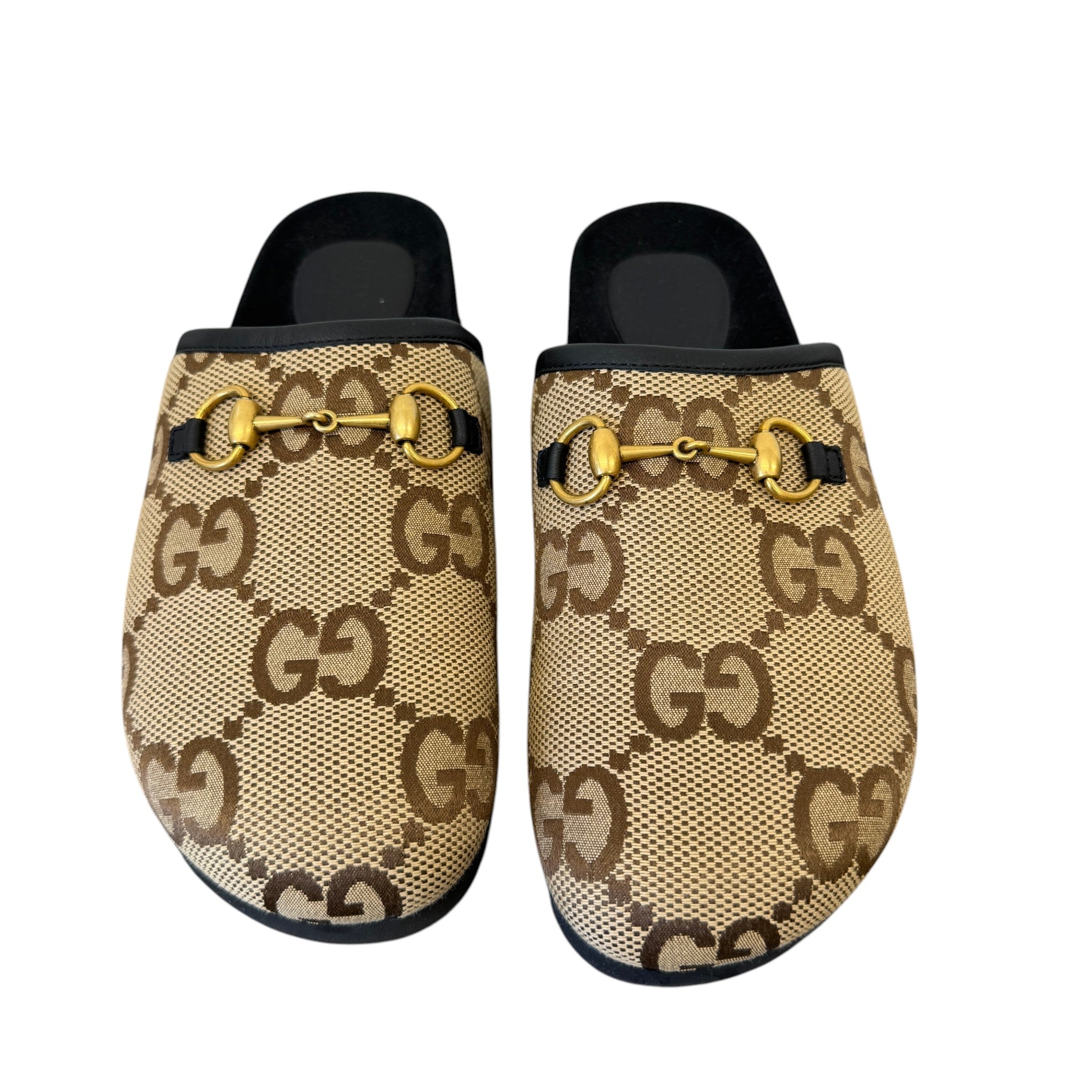 Men's Gg Jacquard Horsebit Loafers Beige Size EU 42 / UK 8
