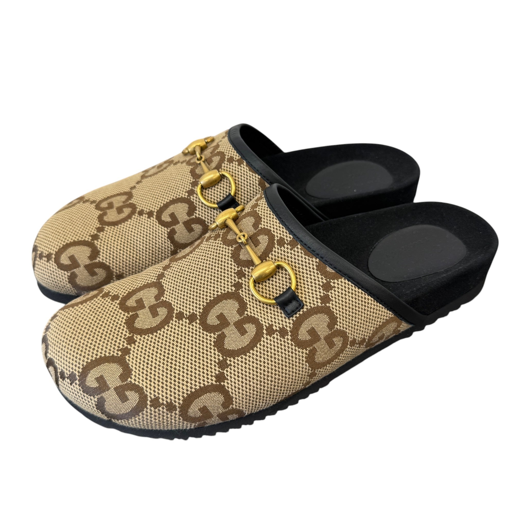 Men's Gg Jacquard Horsebit Loafers Beige Size EU 42 / UK 8