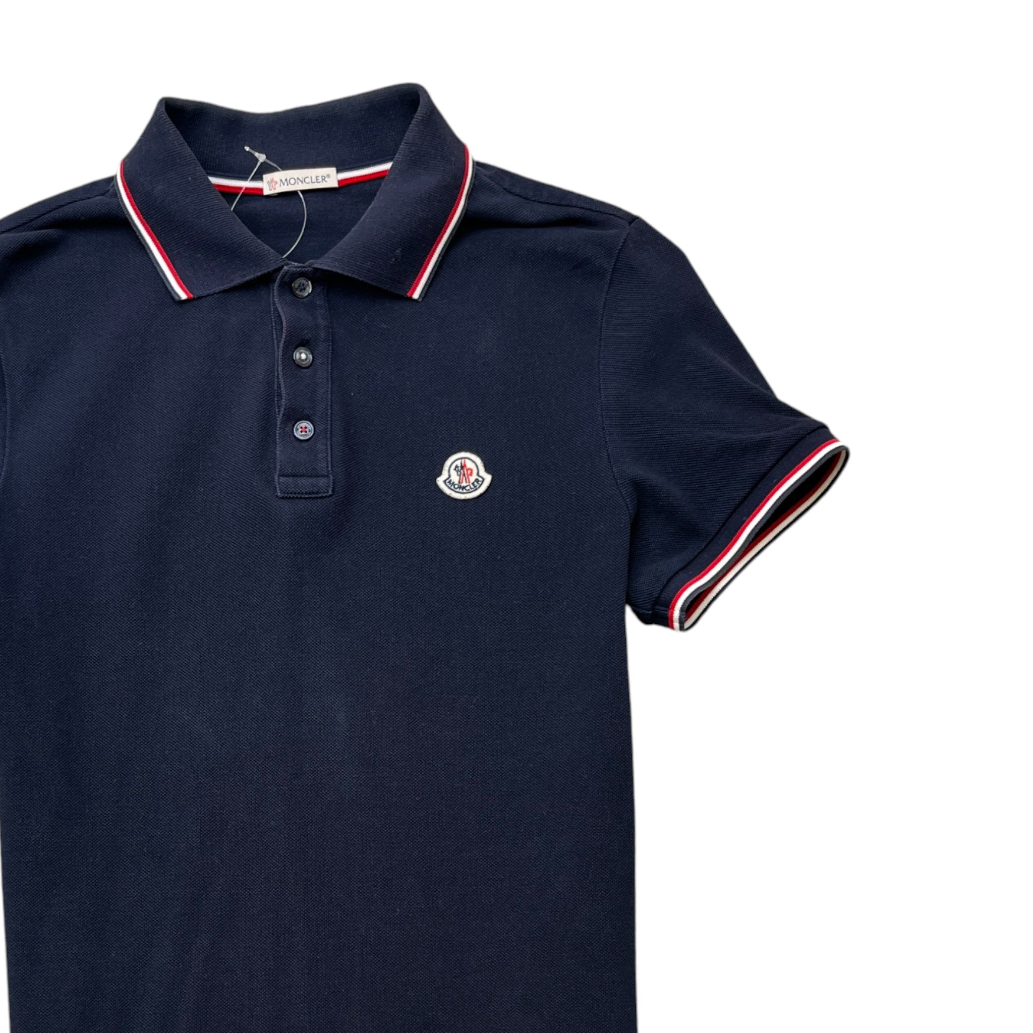 Men's Maglia Manica Corta Polo Shirt Navy Size S