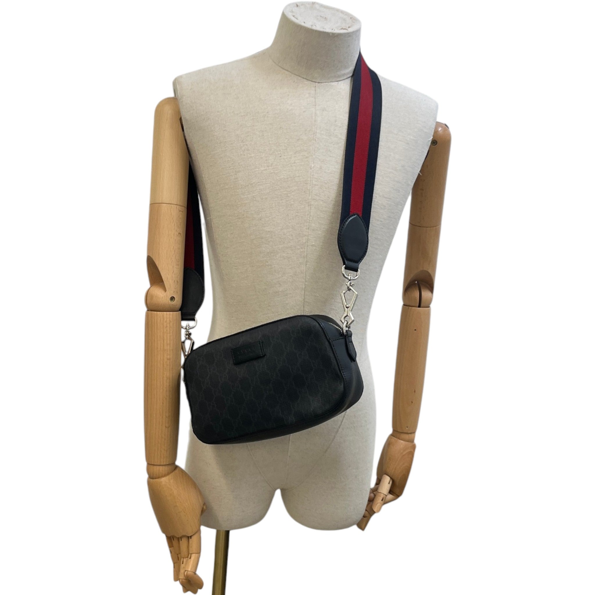 Men's Gg Supreme Belt Bag Black