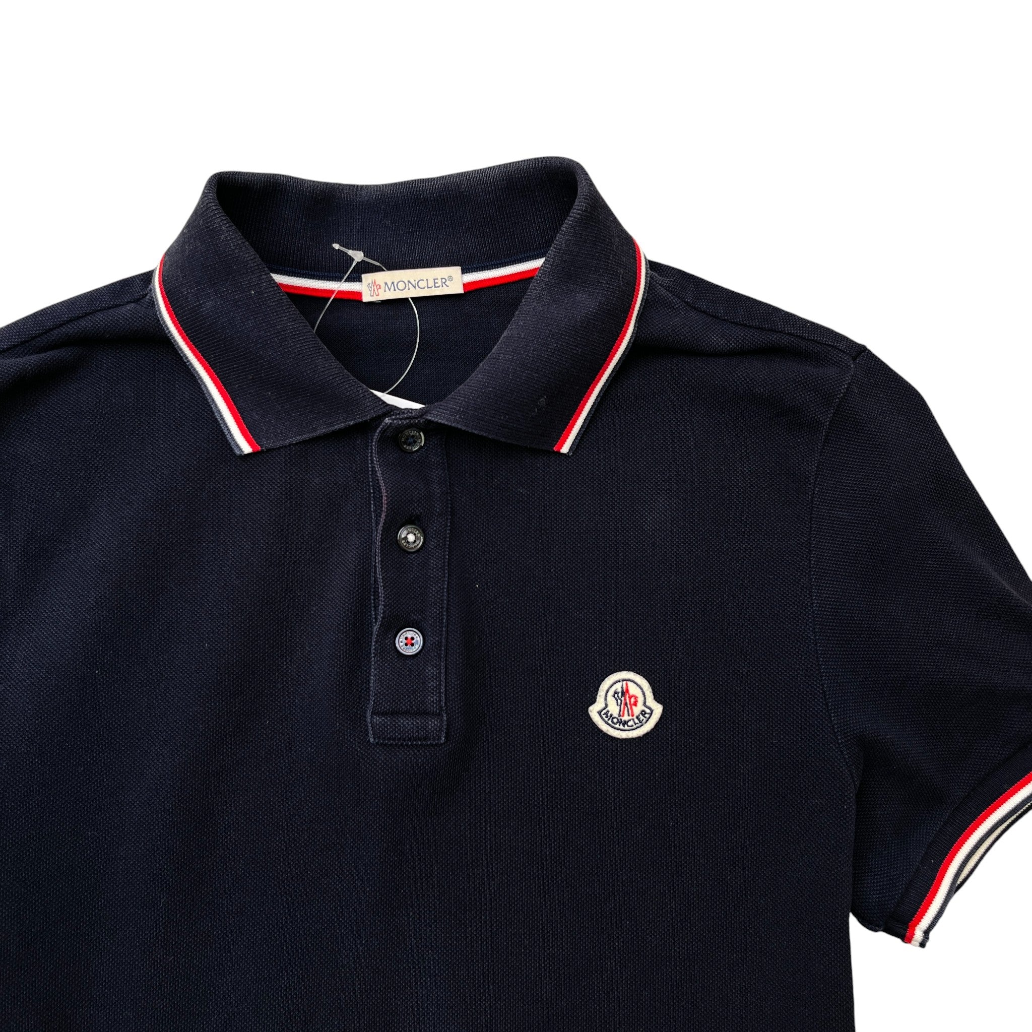 Men's Maglia Manica Corta Polo Shirt Navy Size S