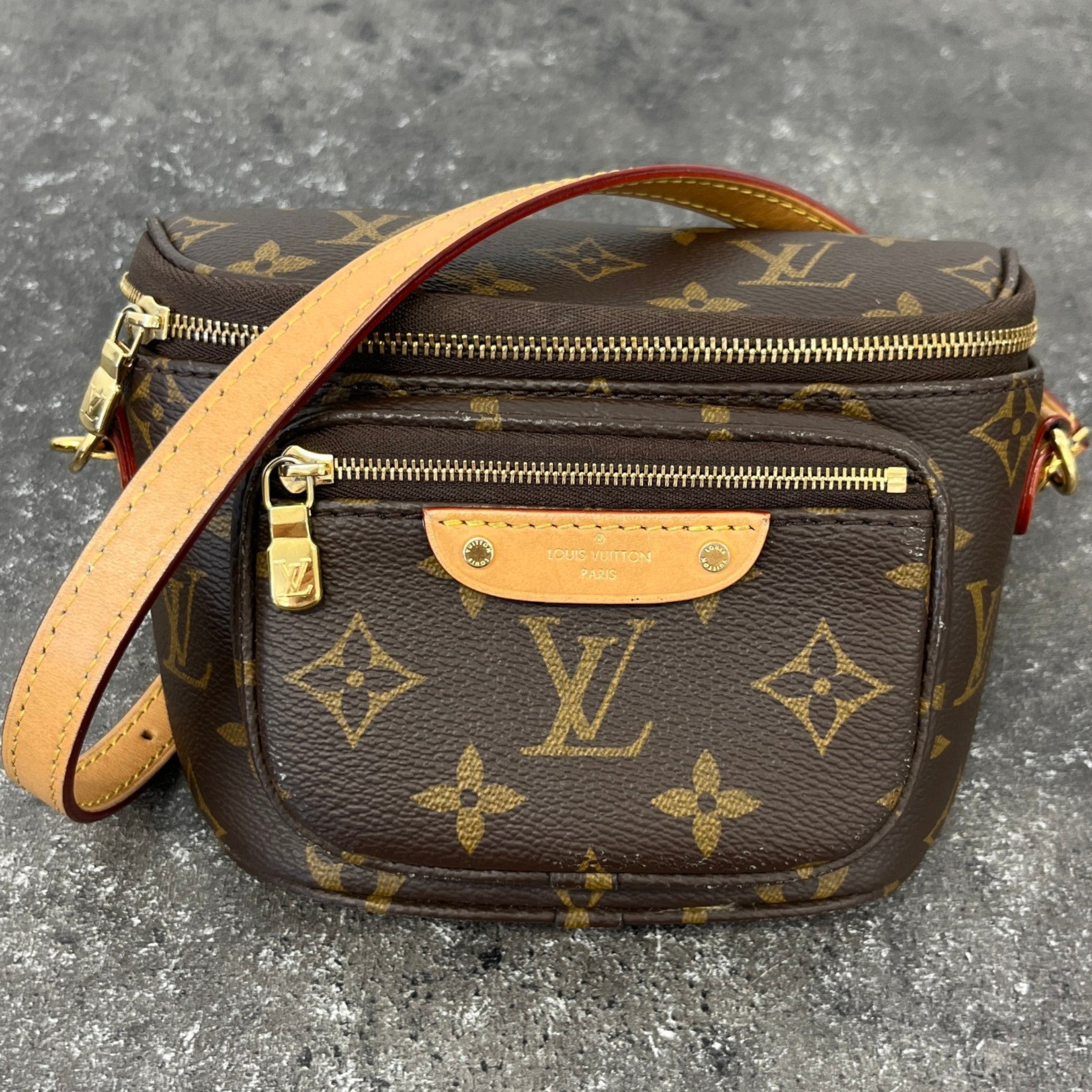 Women's Monogram Mini Bumbag Bag Brown
