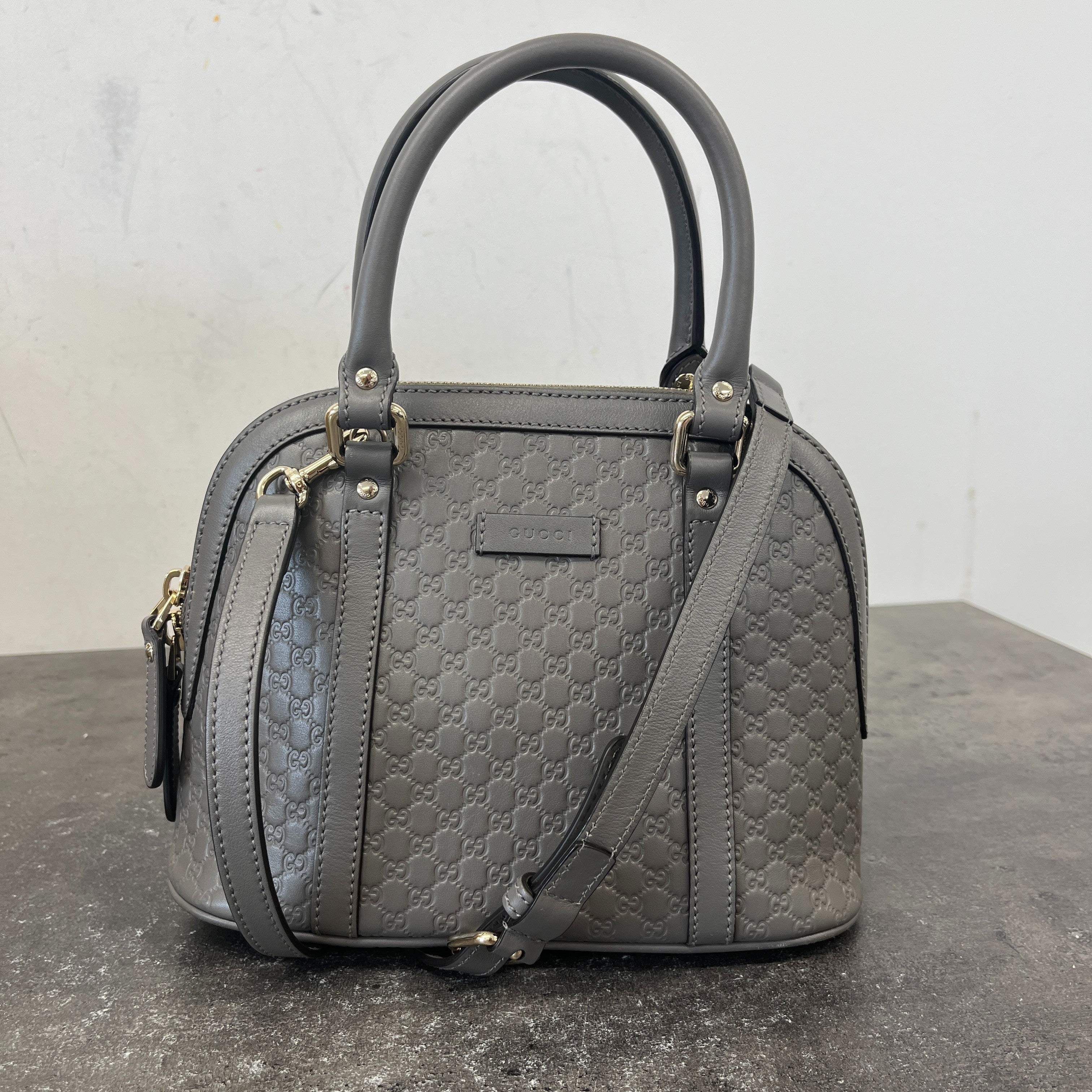 Women's Guccissima Dome Small Bag Grey