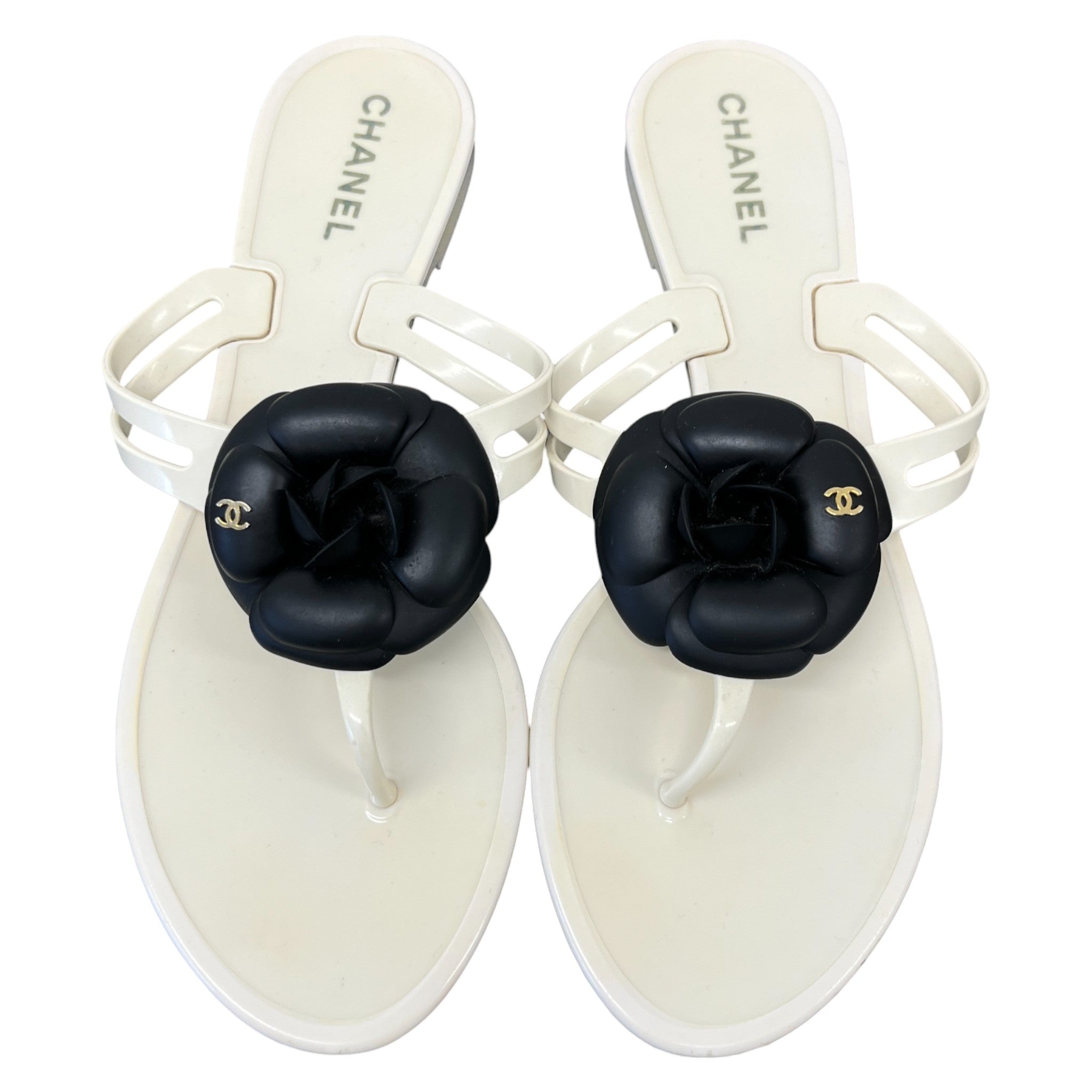Women's Camellia Thong Sandals Cream Size EU 41 / UK 8