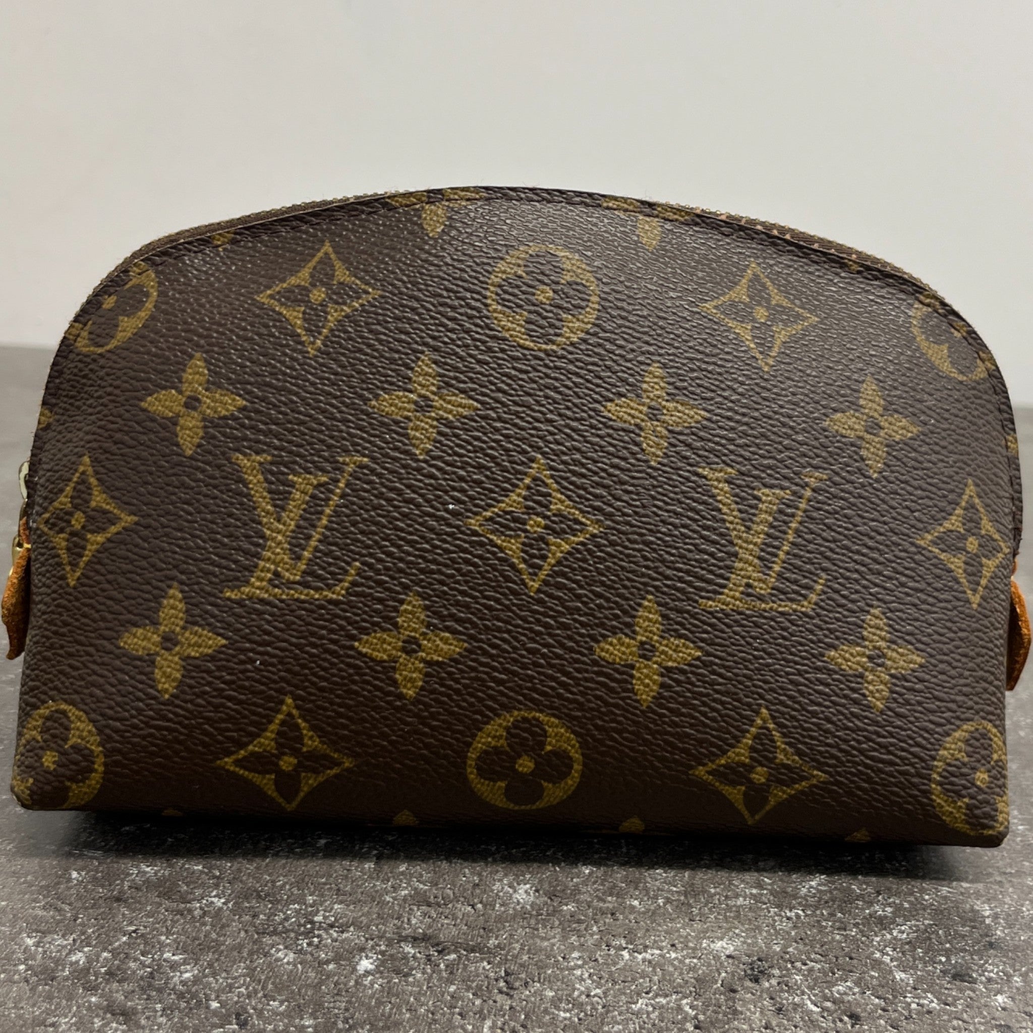 Women's Monogram Canvas Pochette Cosmetic Pouch Brown