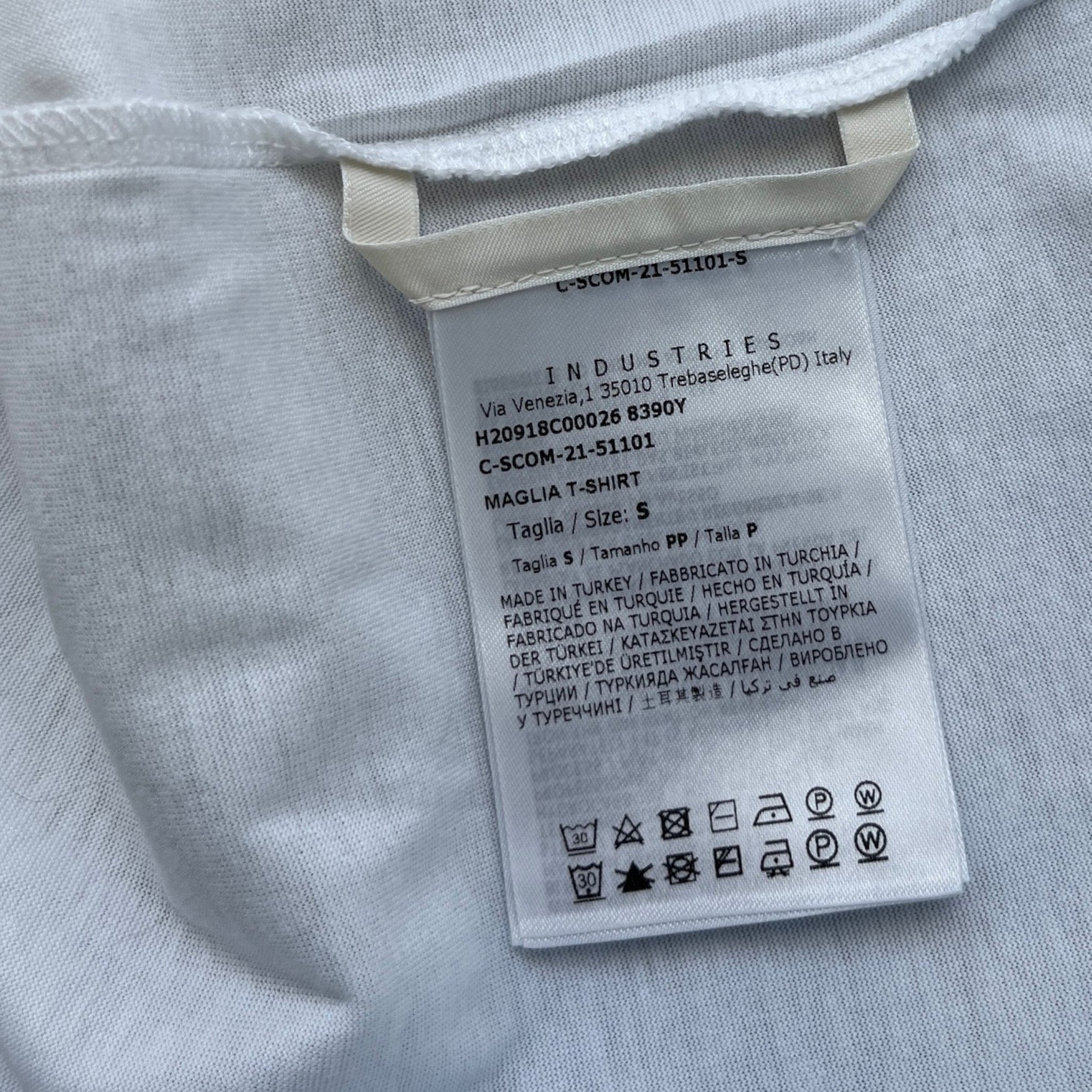 Men's Maglia T-Shirt White Size S