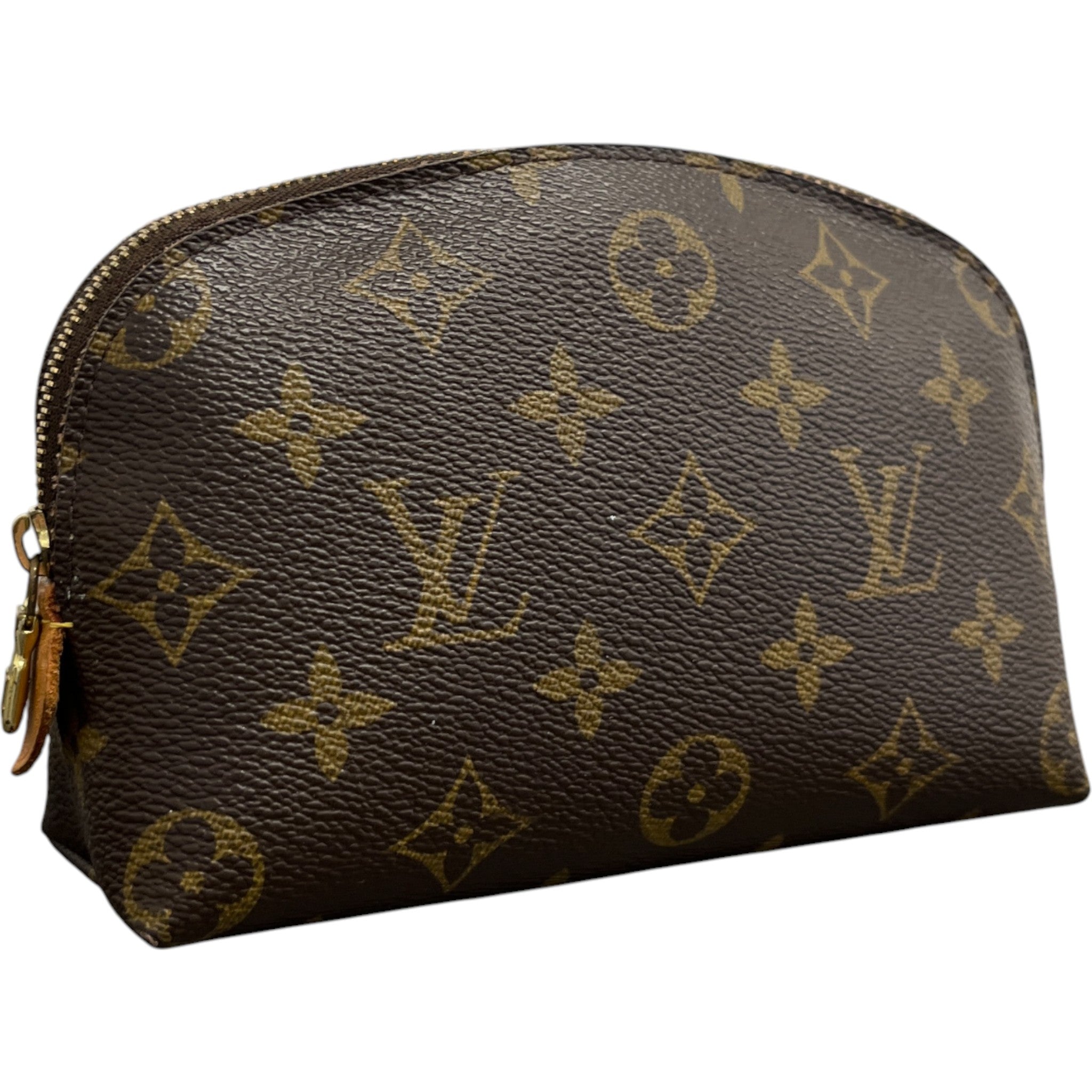 Women's Monogram Canvas Pochette Cosmetic Pouch Brown