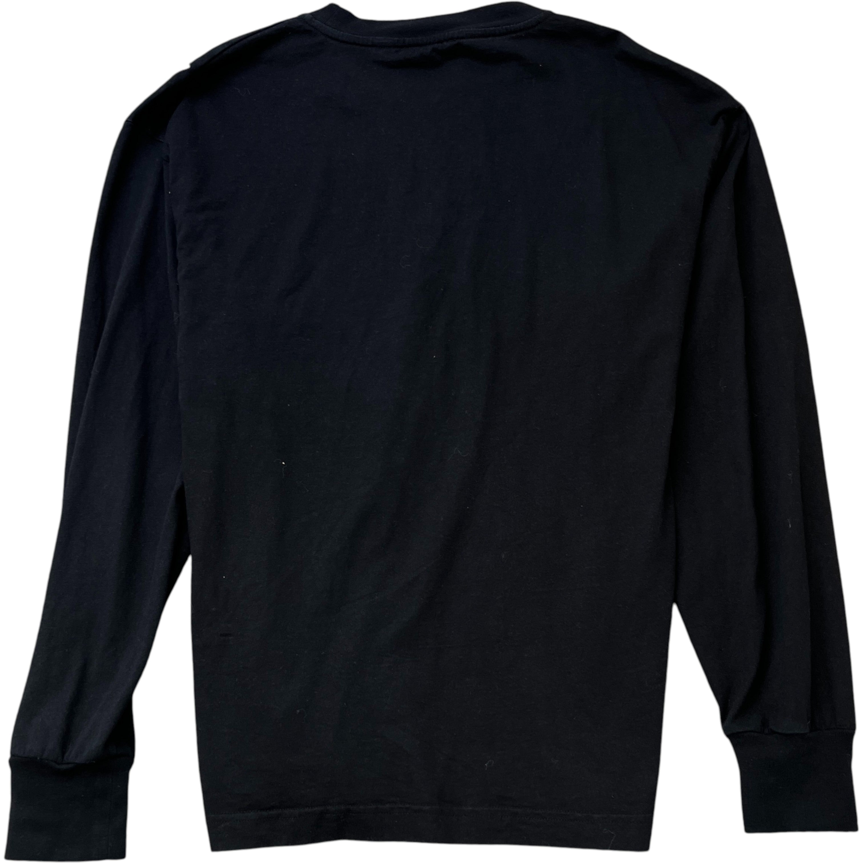 Men's Bandana Print Long Sleeve T-Shirt Black Size L