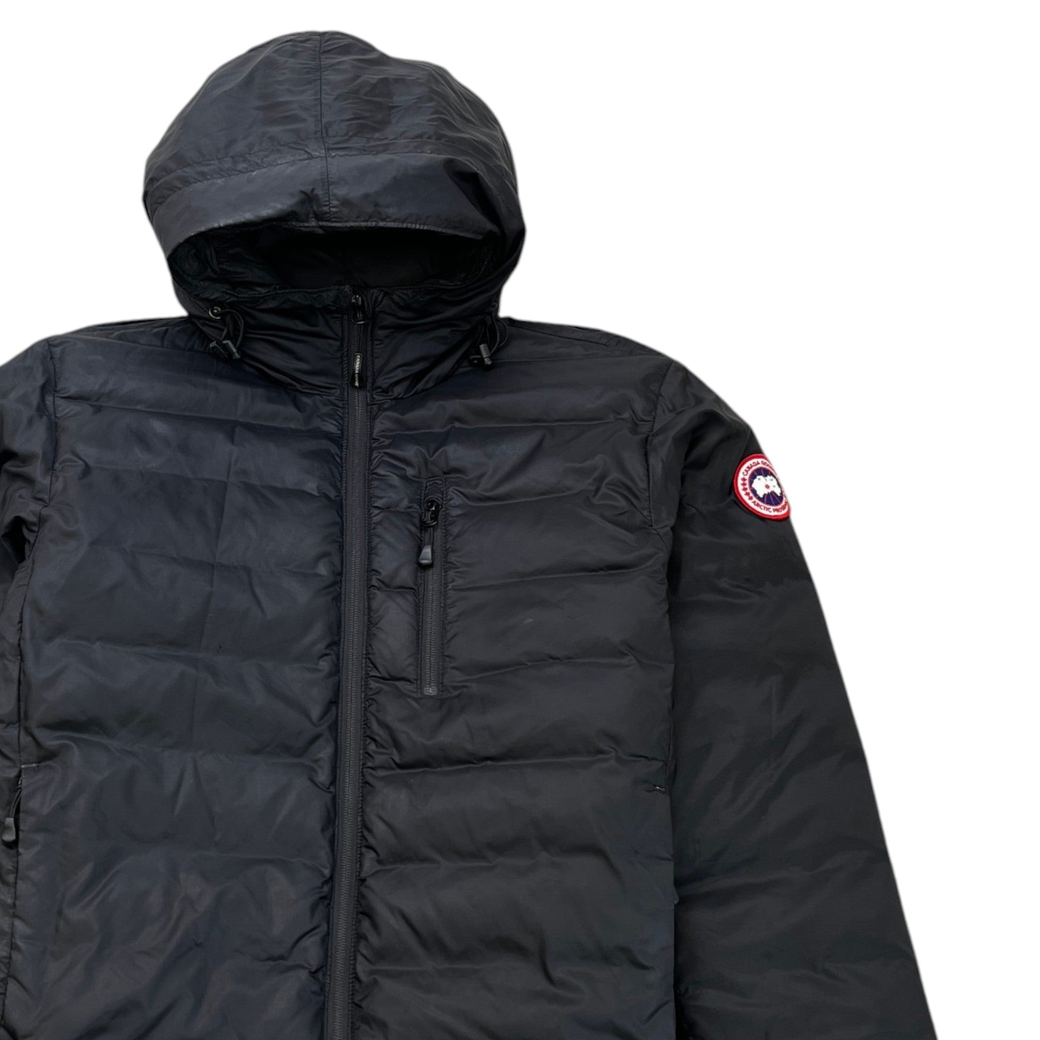 Men's Lodge Down Hoody Down Jacket Black Size S