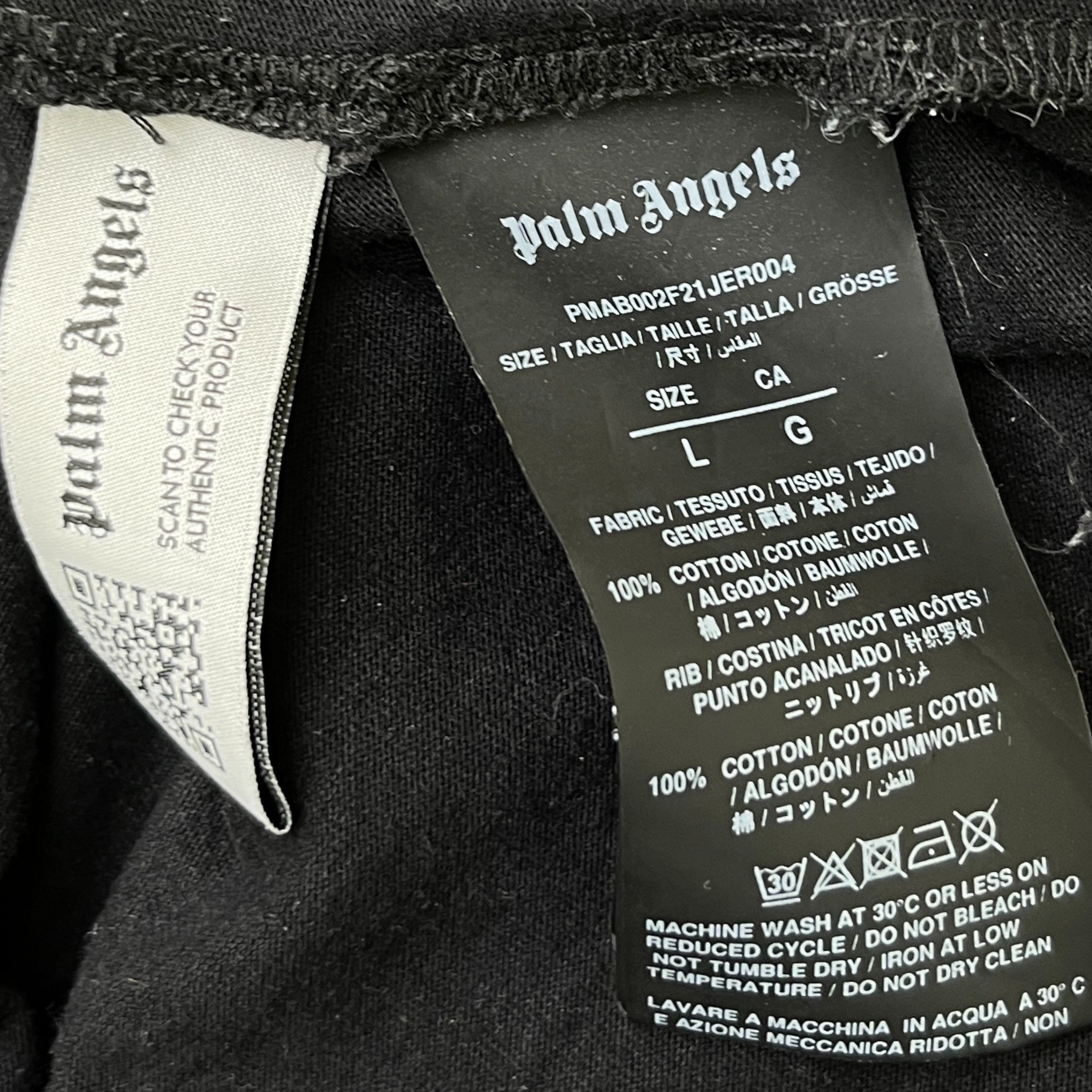 Men's Bandana Print Long Sleeve T-Shirt Black Size L