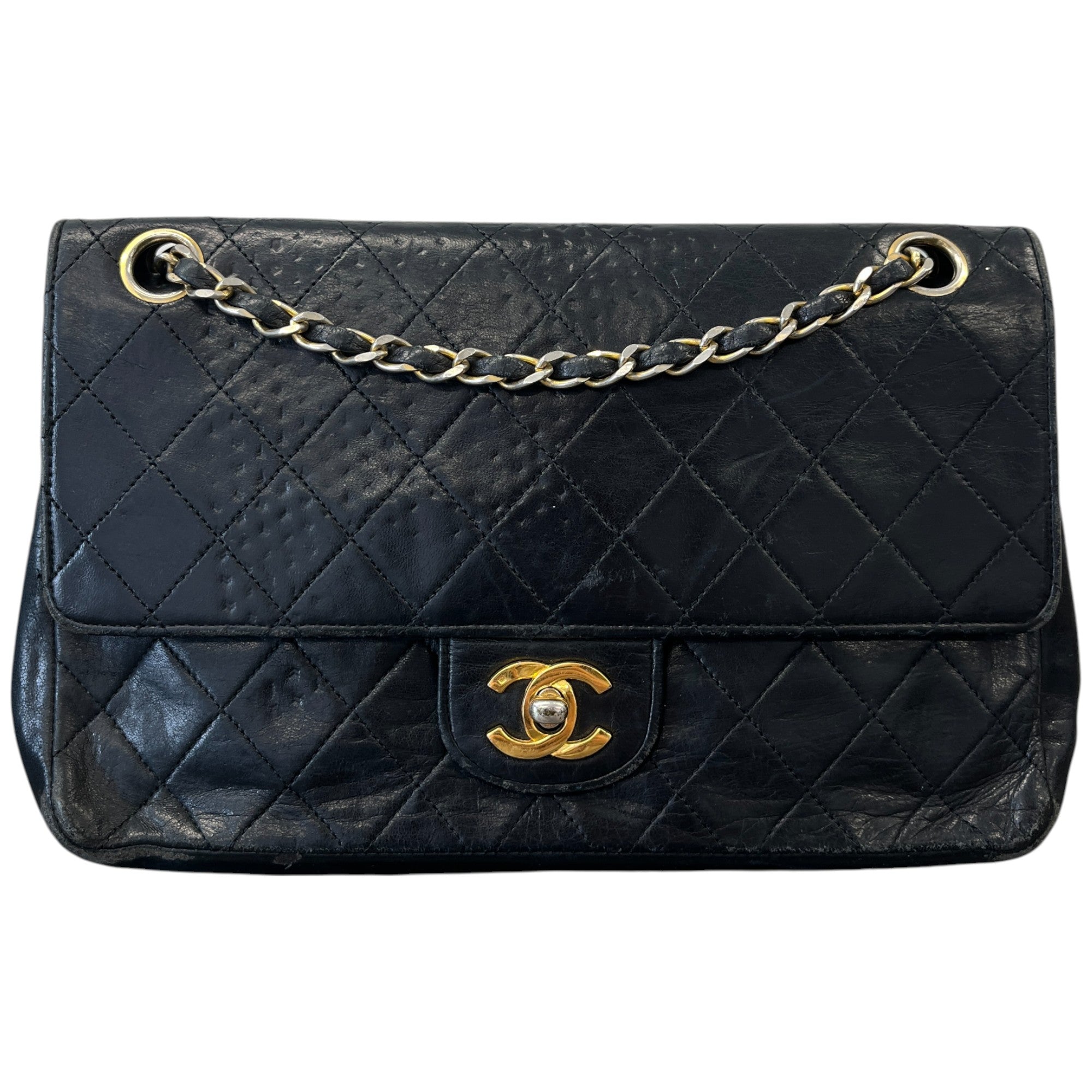 Women's Small Classic Flap Handbag Black