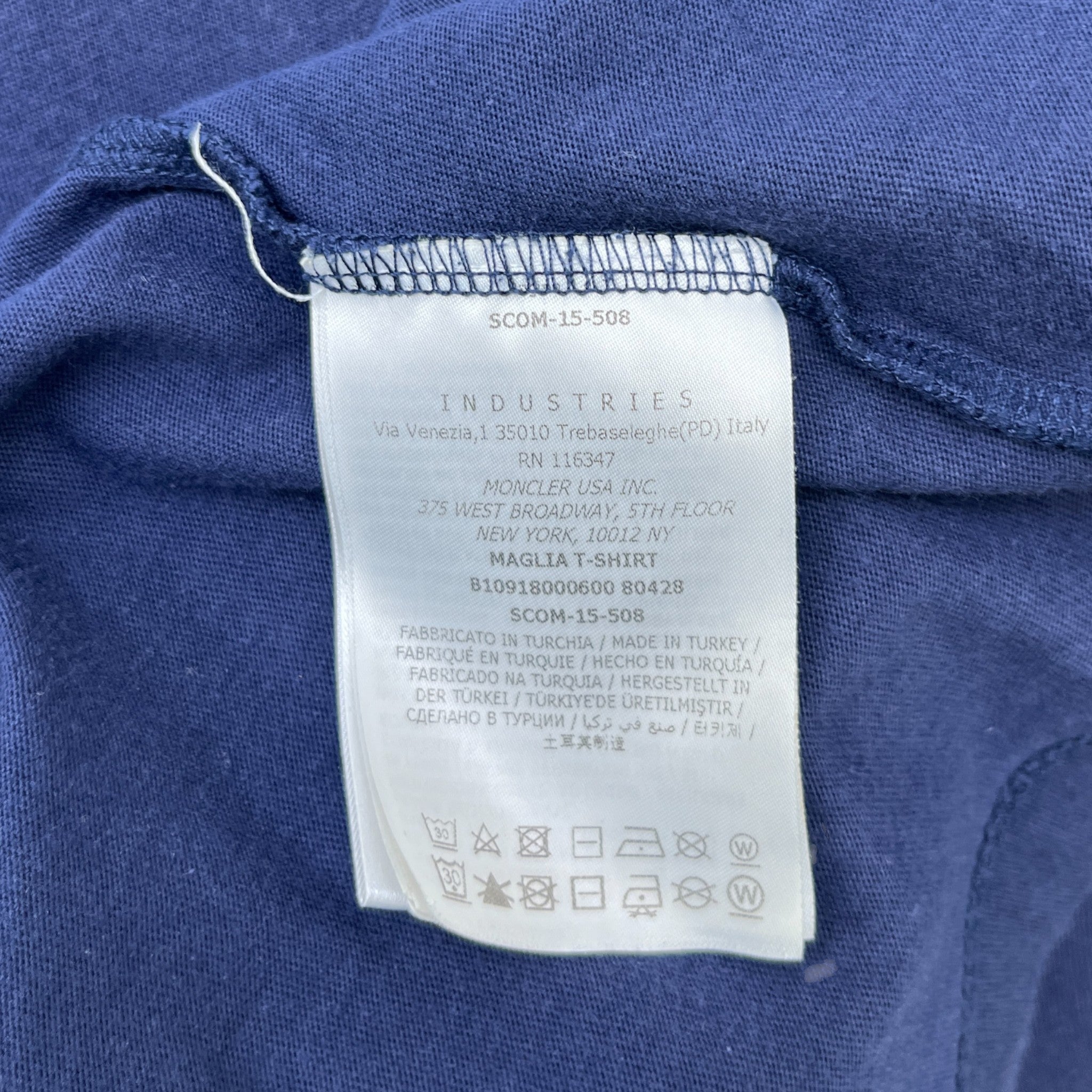 Men's Maglia T-Shirt Navy Size L