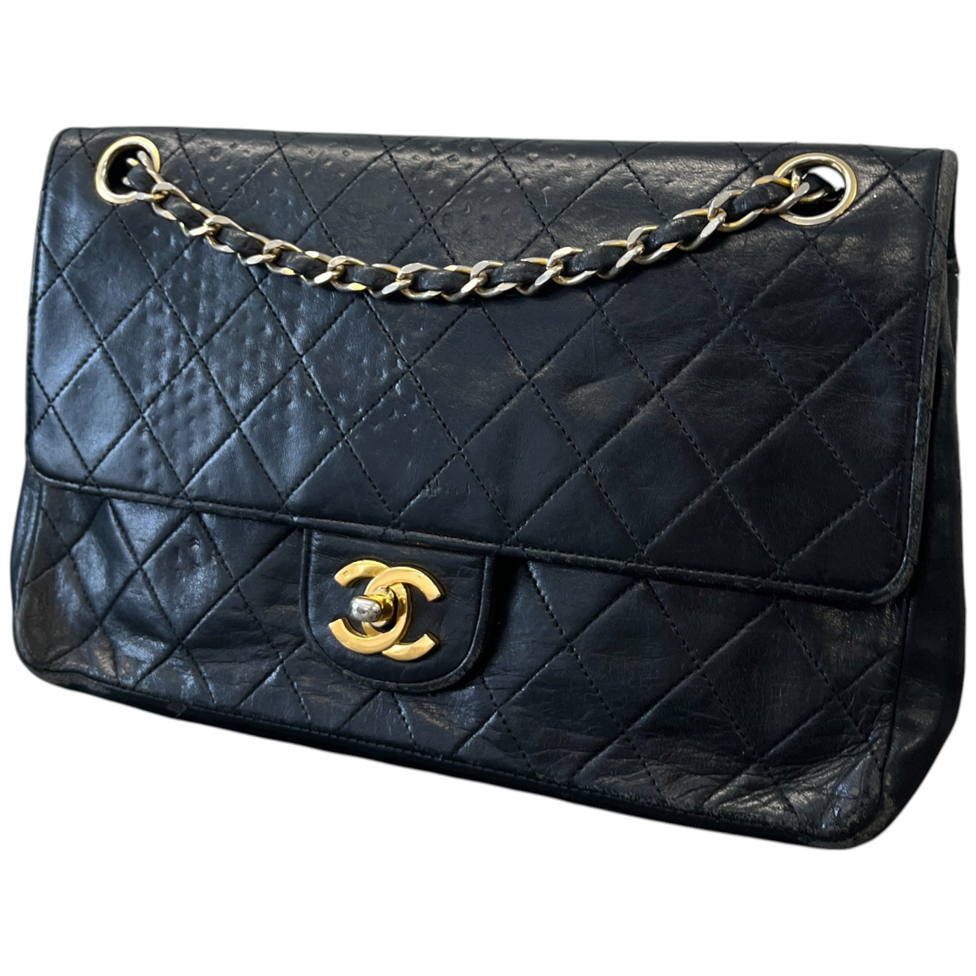 Women's Small Classic Flap Handbag Black