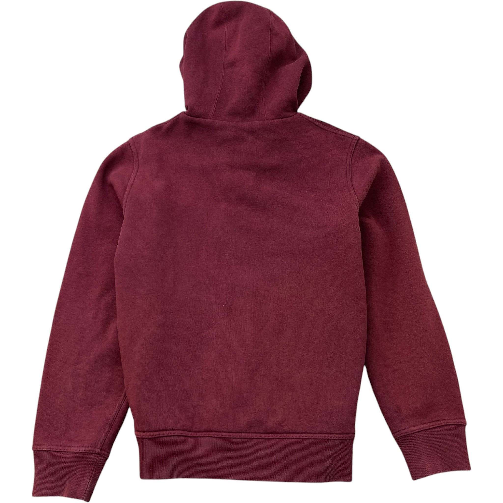 Men's Embroidered Logo Hoodie Burgundy Size L