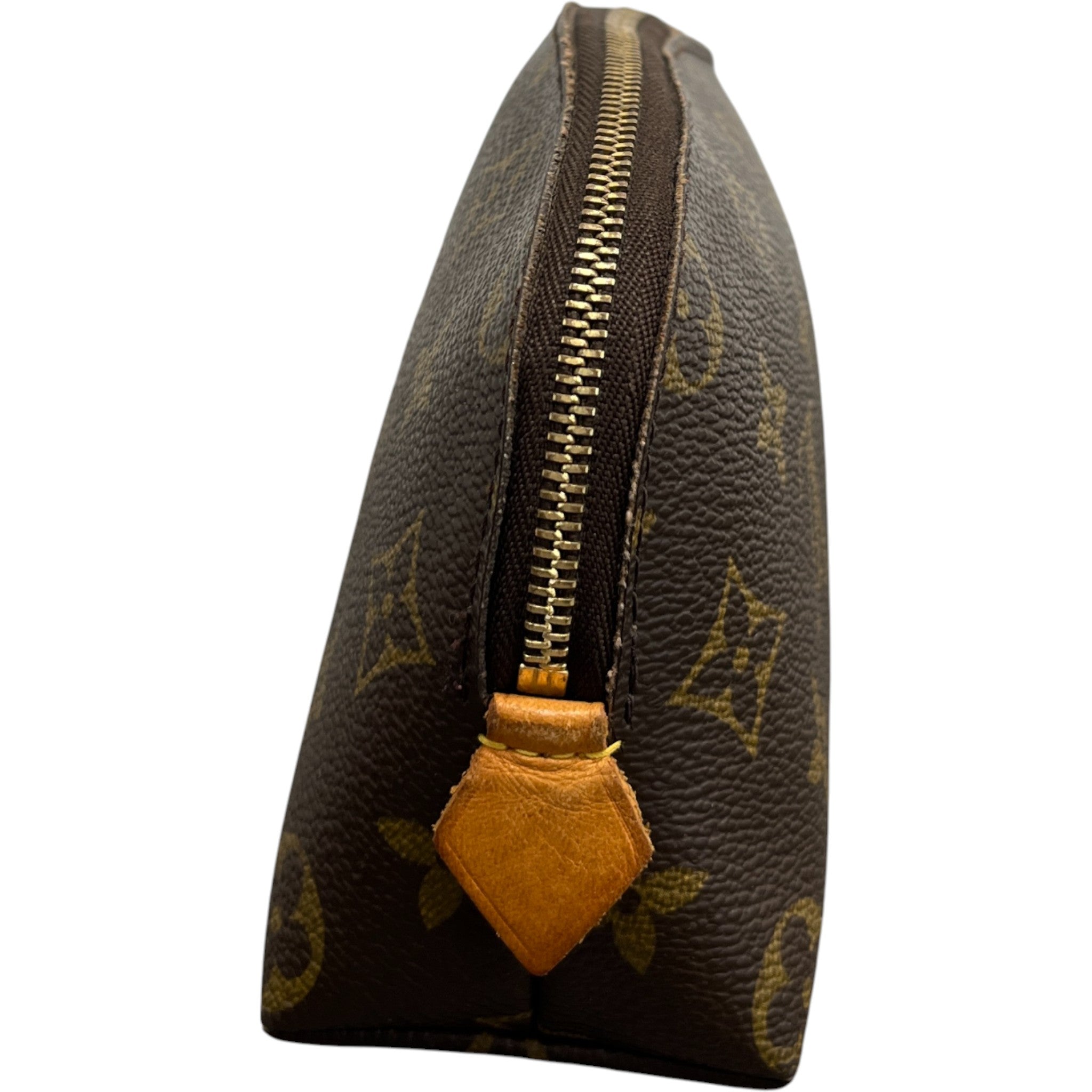 Women's Monogram Canvas Pochette Cosmetic Pouch Brown