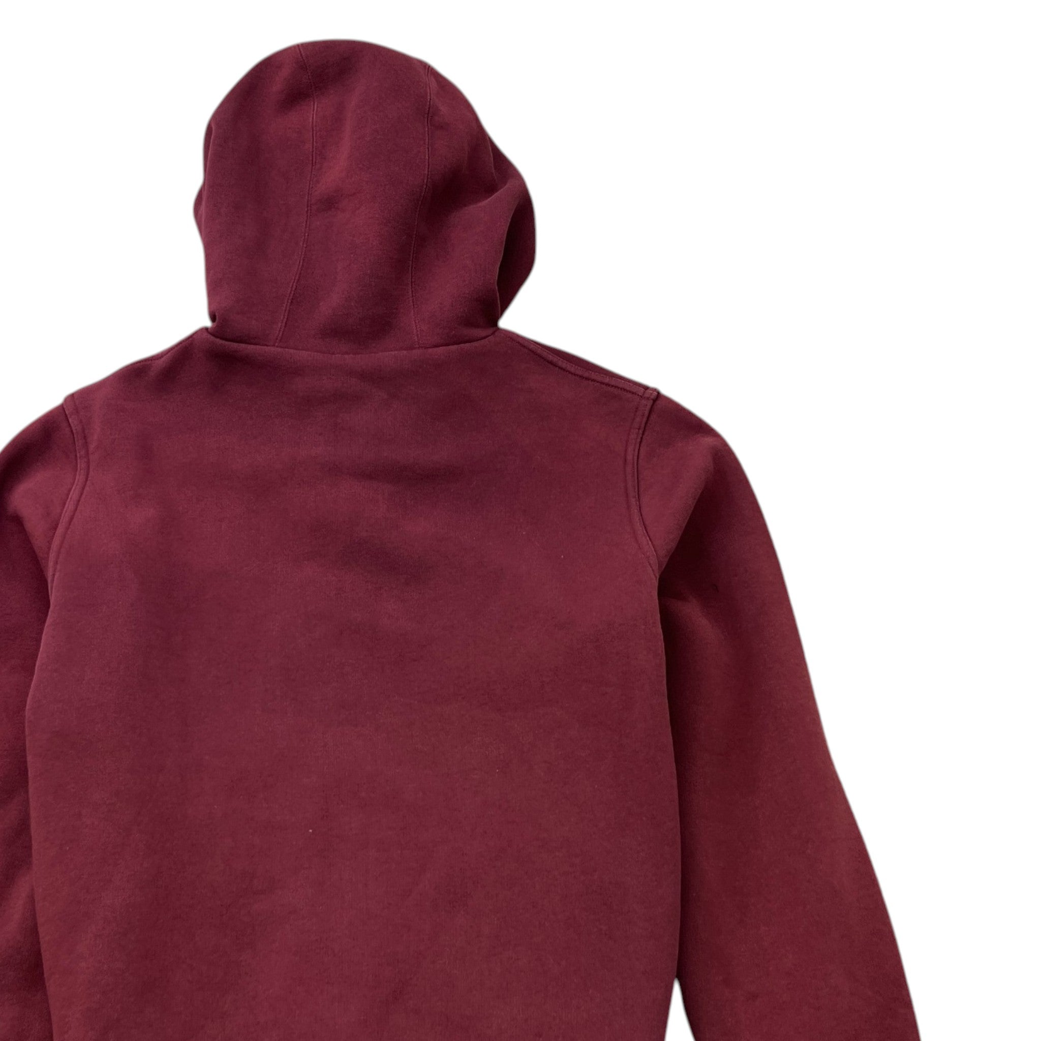 Men's Embroidered Logo Hoodie Burgundy Size L