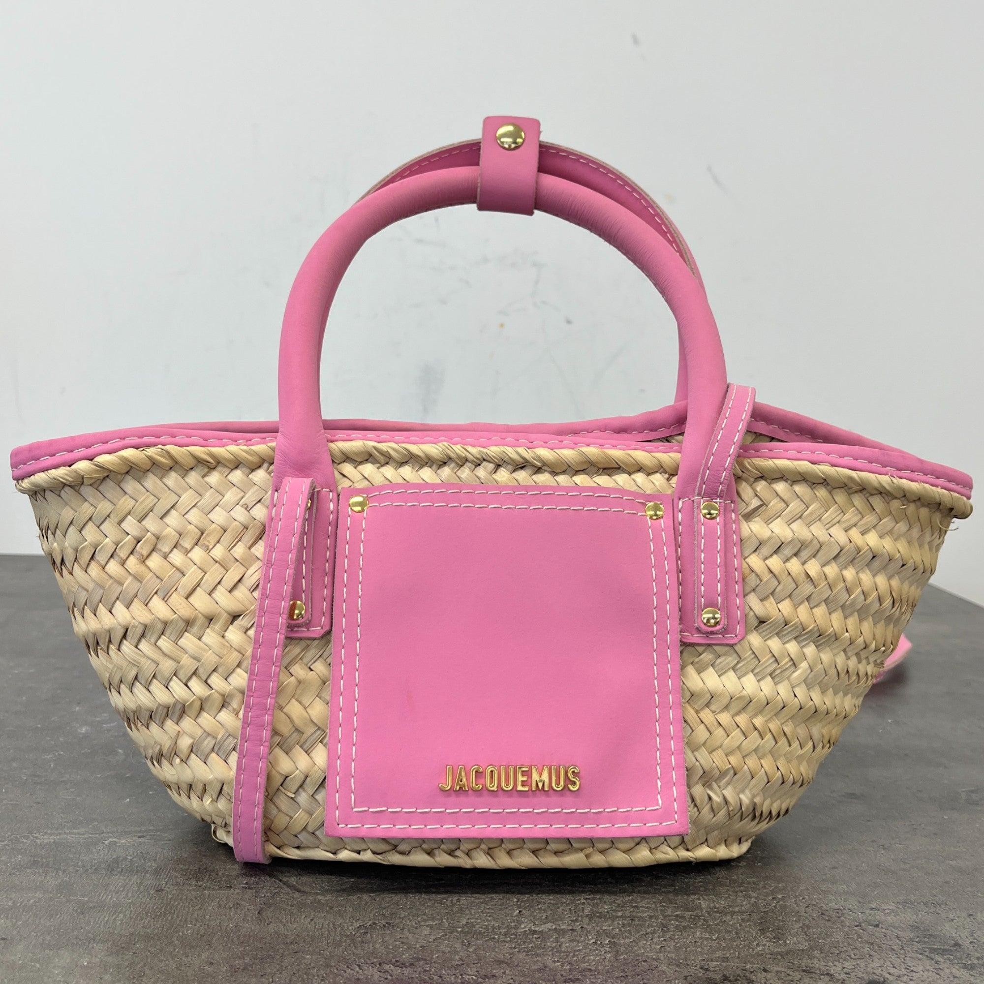 Women's Le Panier Soleil Petite Palm Bag Pink