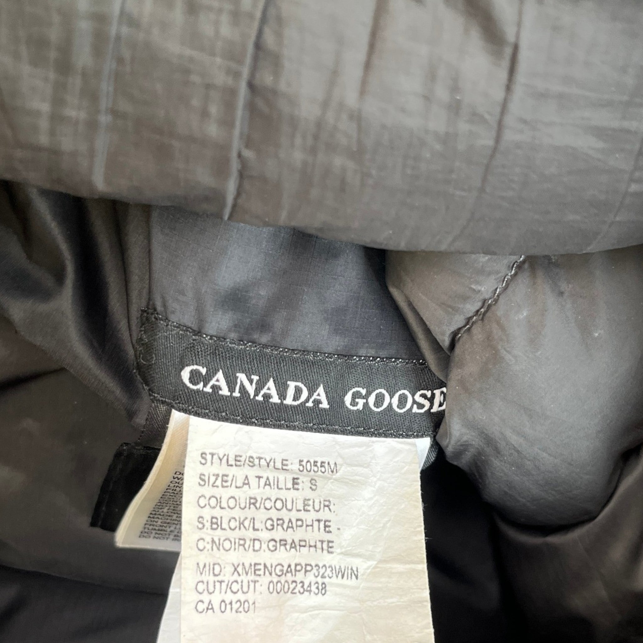 Men's Lodge Down Hoody Down Jacket Black Size S