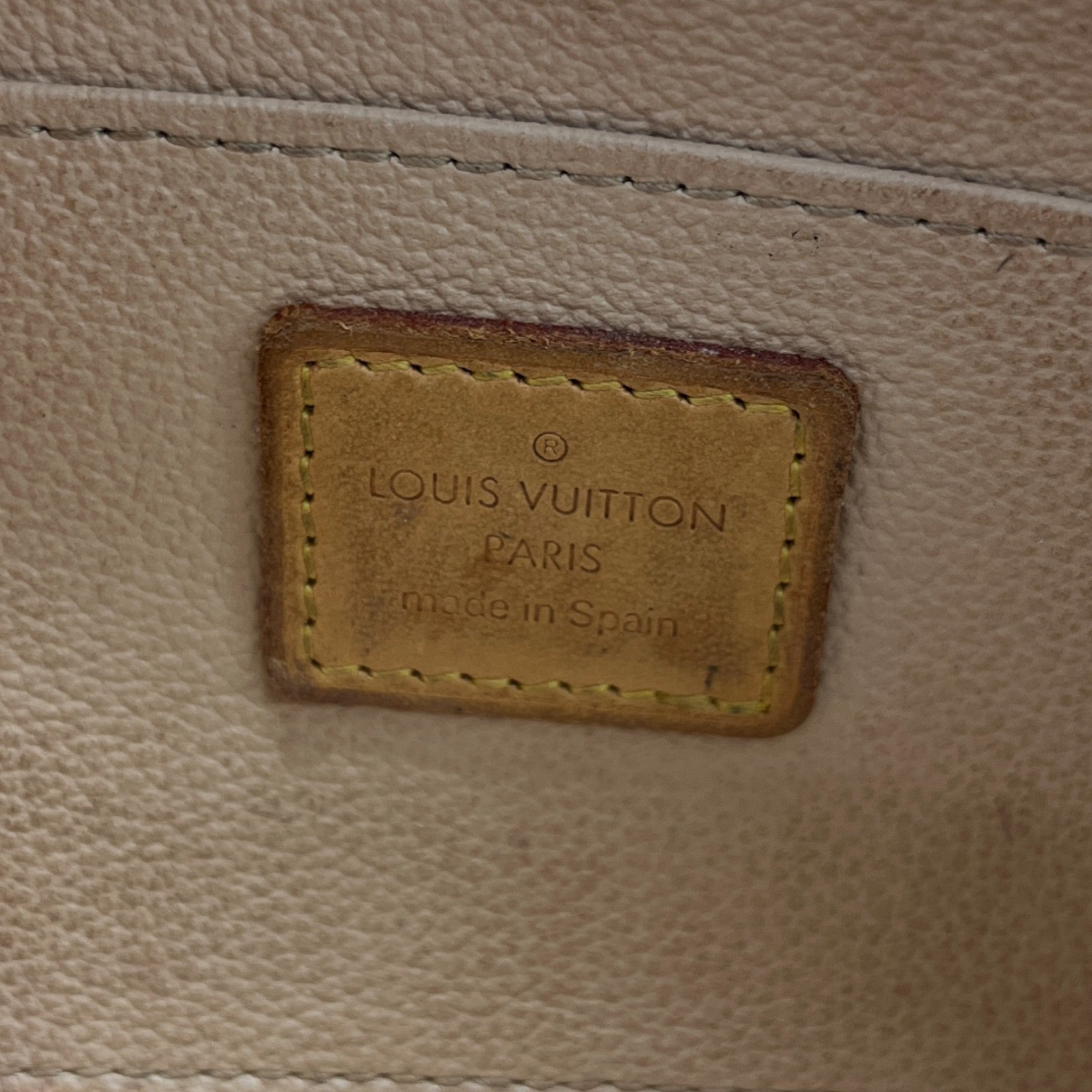 Women's Monogram Canvas Pochette Cosmetic Pouch Brown