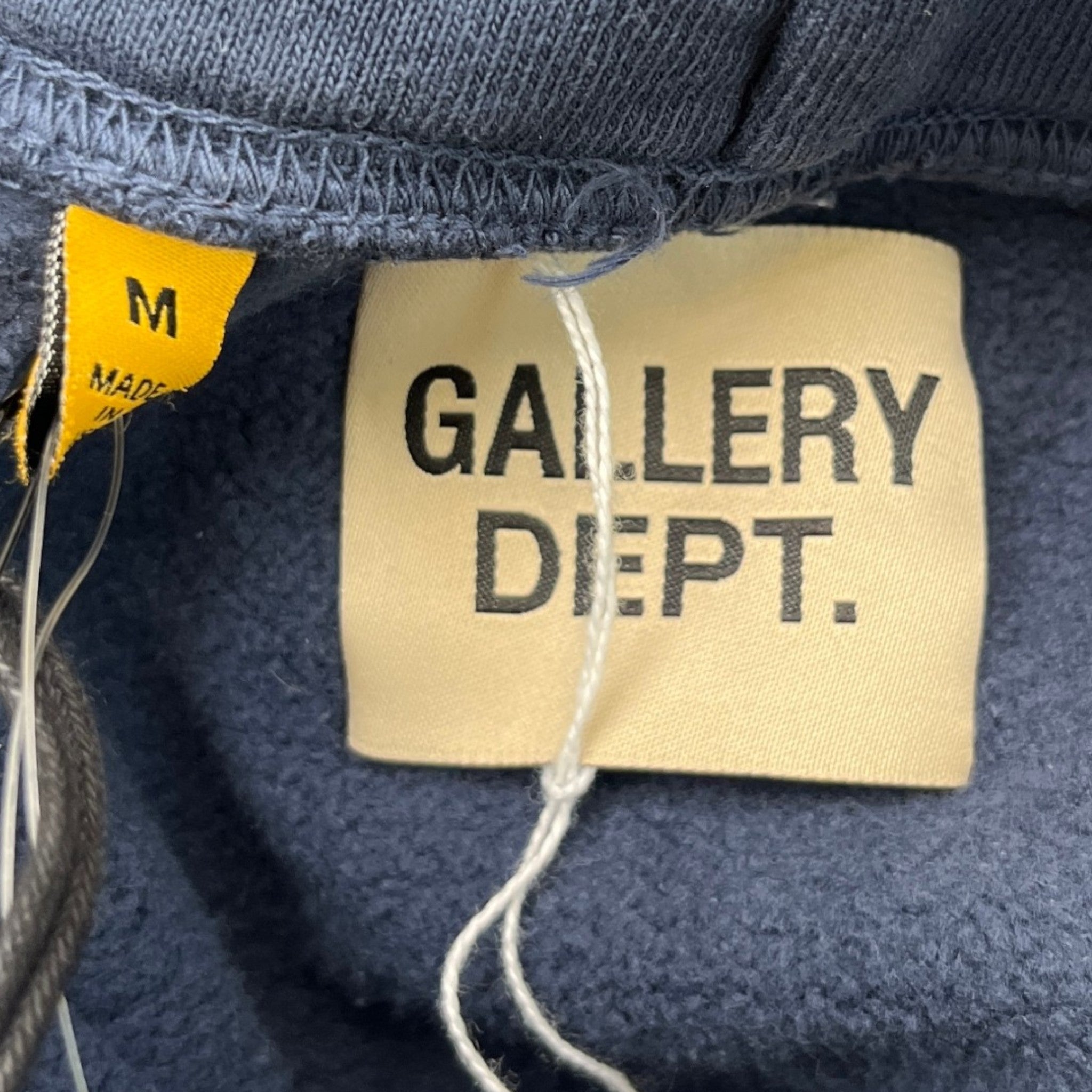Men's Atk Stacked Logo Hoodie Navy Size M