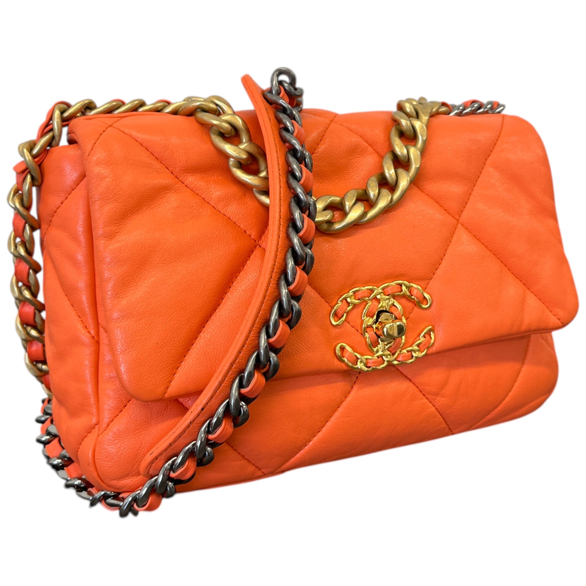 Women's 19 Quilted Bag Orange