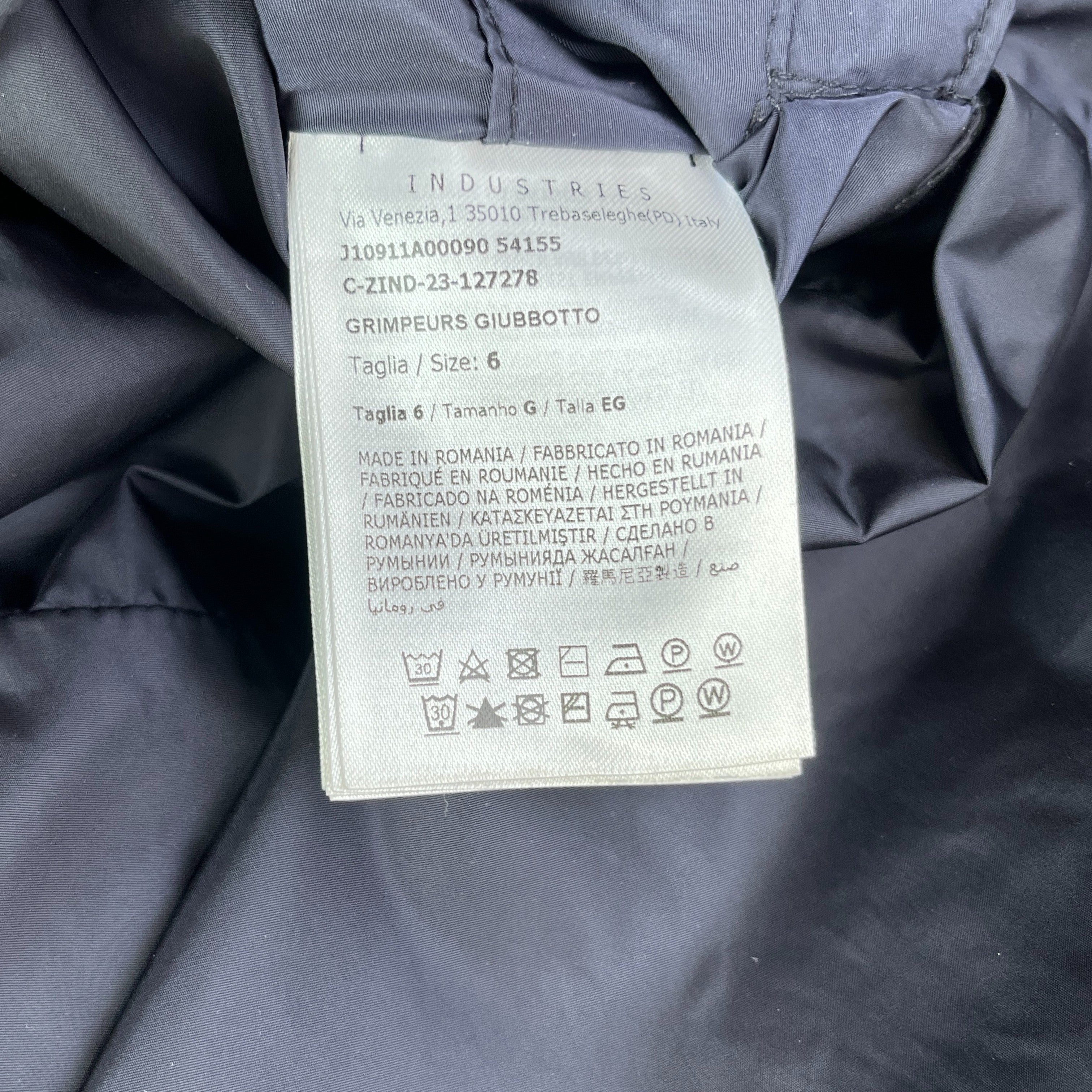 Men's Grimpeurs Windbreaker Navy Size 6 / XXXL