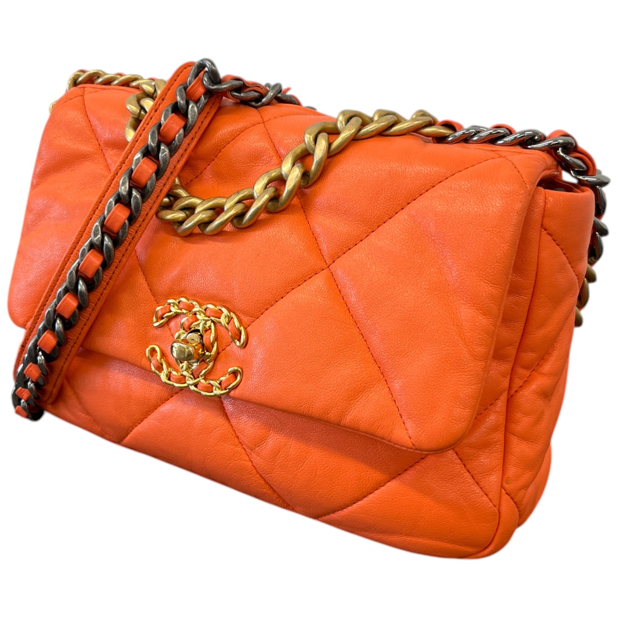 Women's 19 Quilted Bag Orange