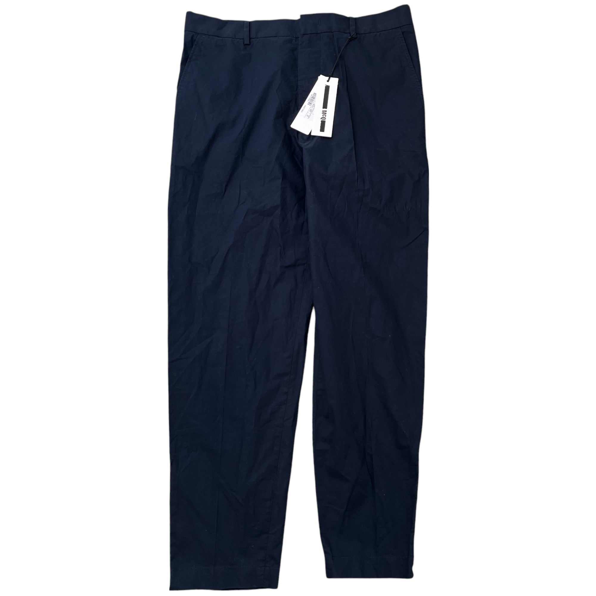 Men's Zipper Detail Trousers Navy Size IT 48 / UK 32