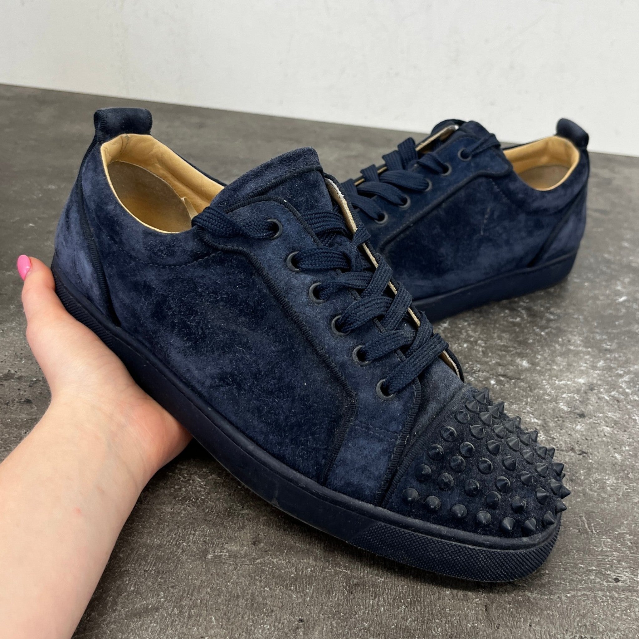 Men's Spikes Low Trainers Navy Size EU 43 / UK 9