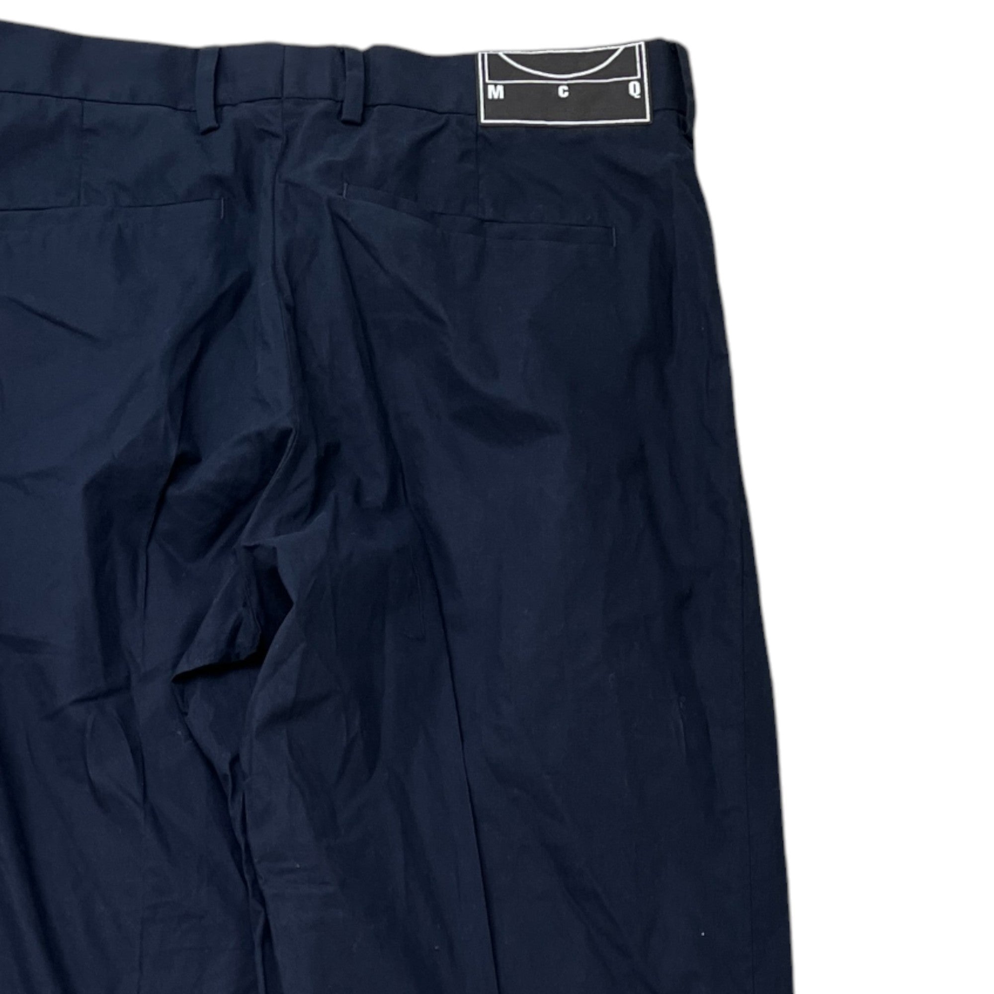 Men's Zipper Detail Trousers Navy Size IT 48 / UK 32