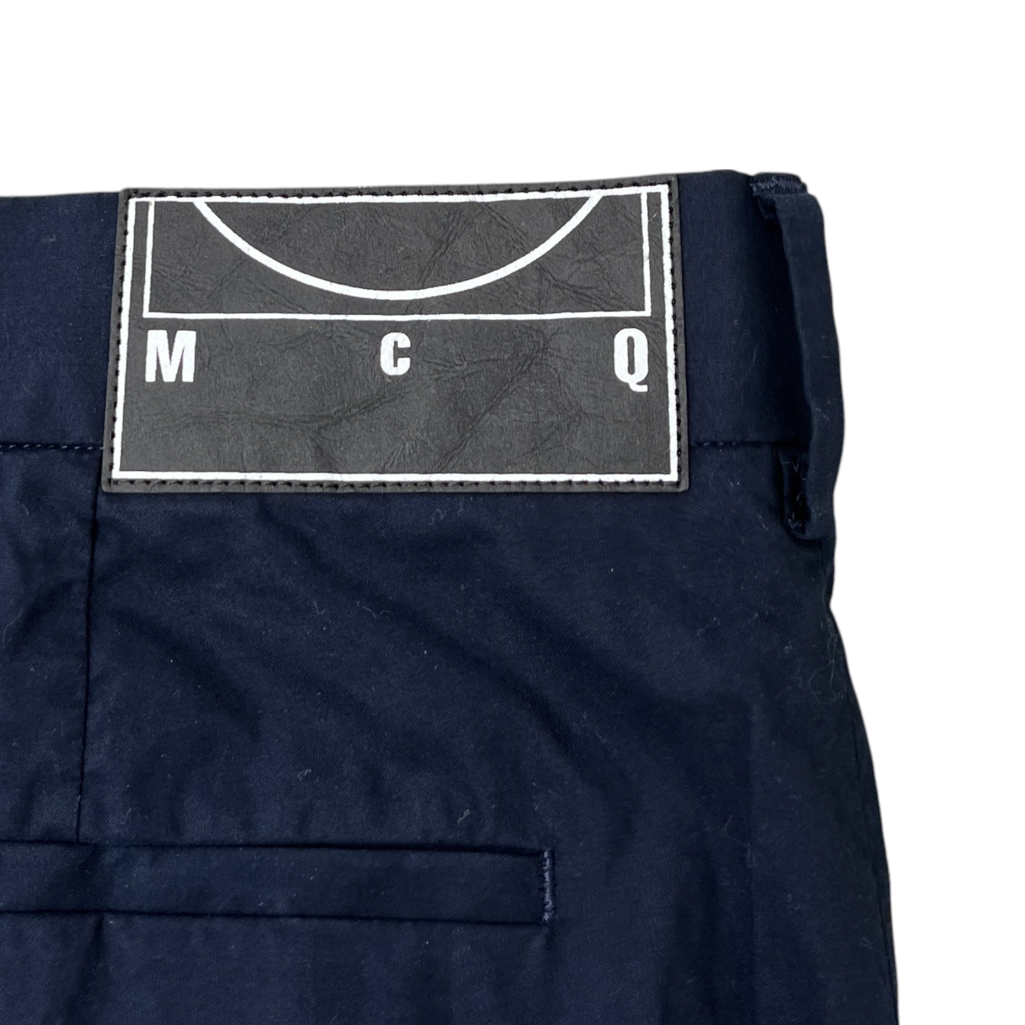 Men's Zipper Detail Trousers Navy Size IT 48 / UK 32