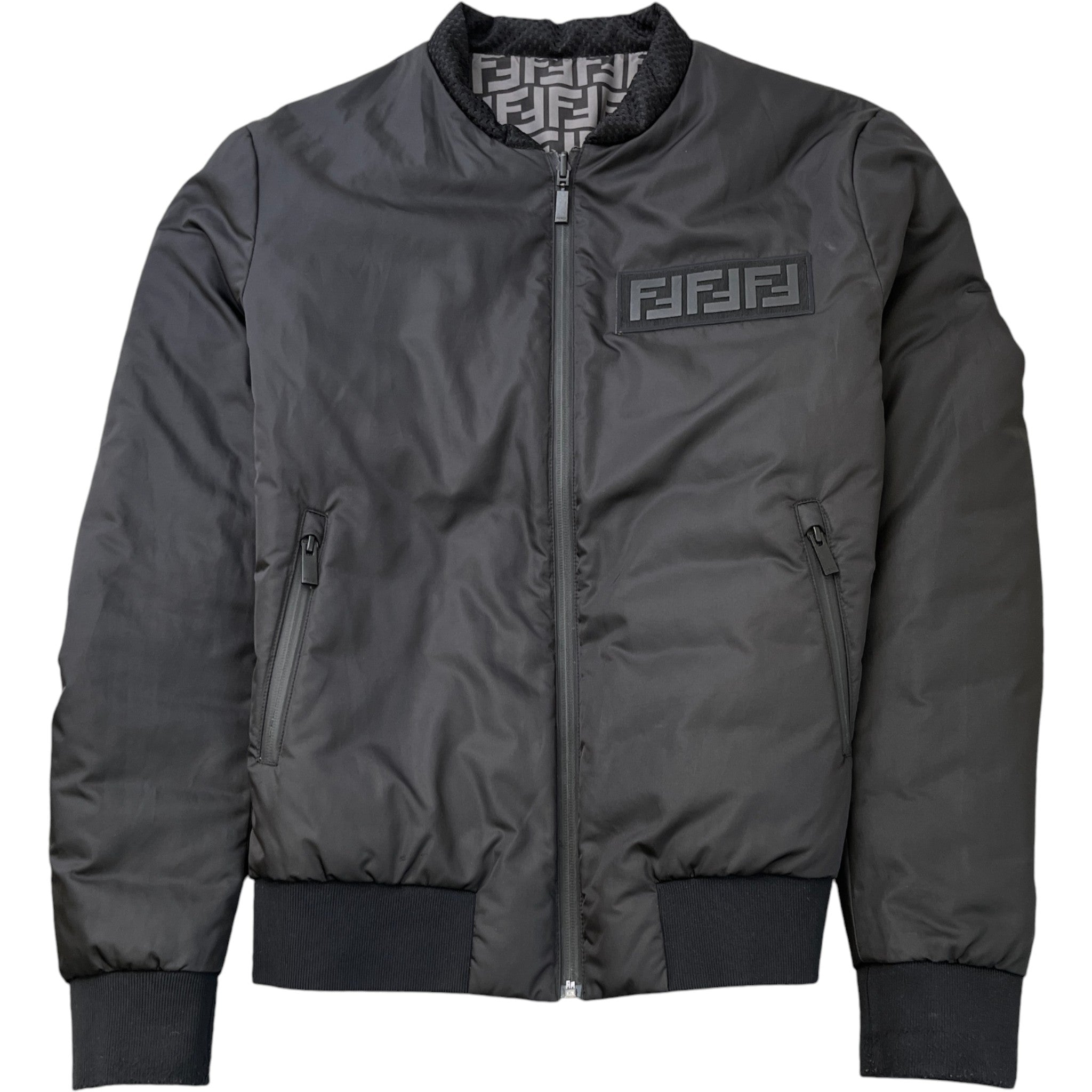 Men's Ff Monogram Reversible Jacket Black Size IT 48 / M