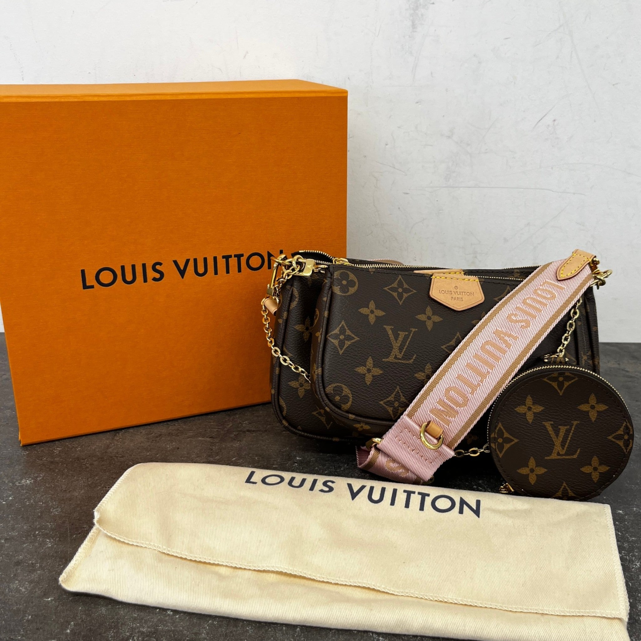 Women's Monogram Multi Pochette Accessoires Bag Brown